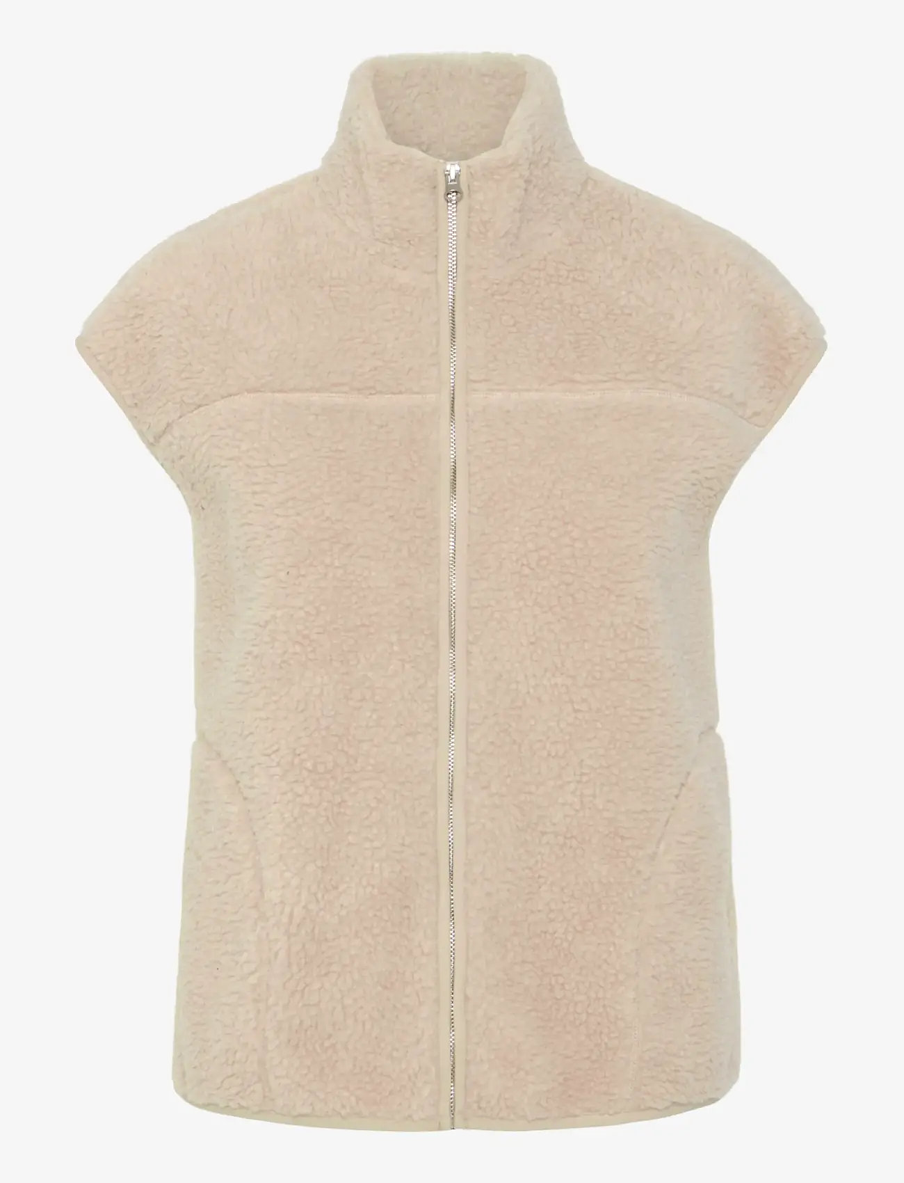 Pieces - PCSADIA TEDDY VEST NOOS BC - fleece- und teddy-westen - silver gray - 1