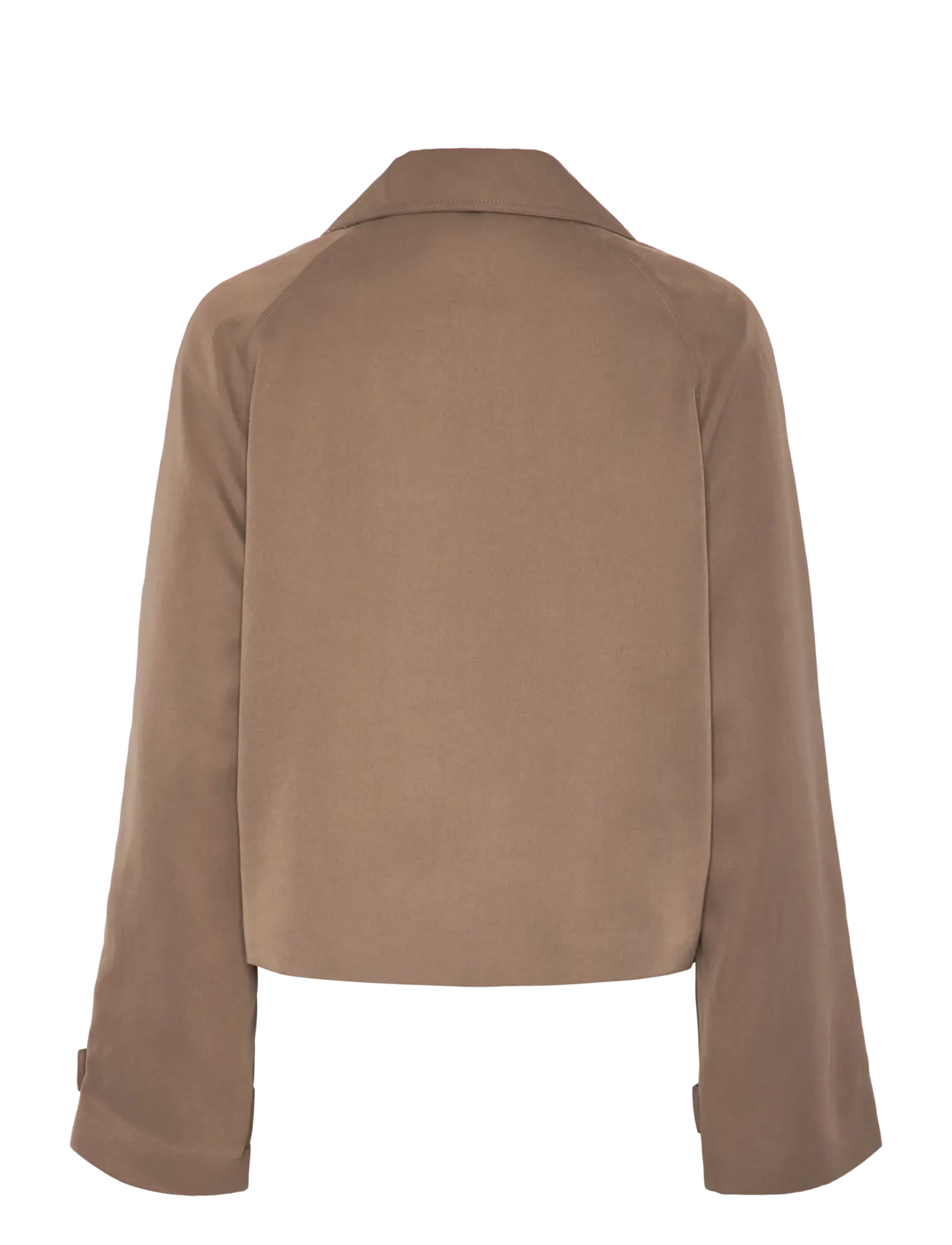Pieces - PCSCARLETT LS SHORT TRENCHCOAT NOOS BC - kevättakit - brown lentil - 2