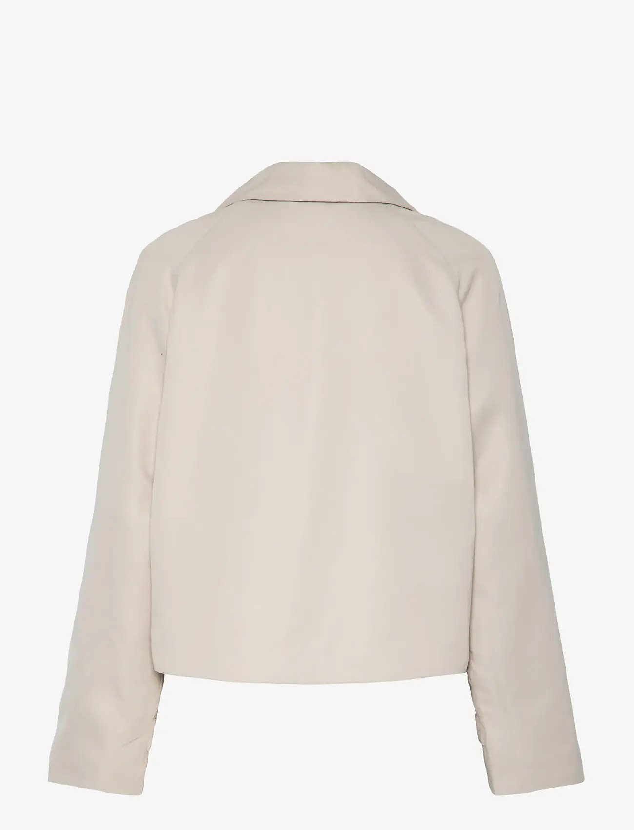 Pieces - PCSCARLETT LS SHORT TRENCHCOAT NOOS BC - forårsjakker - silver gray - 2