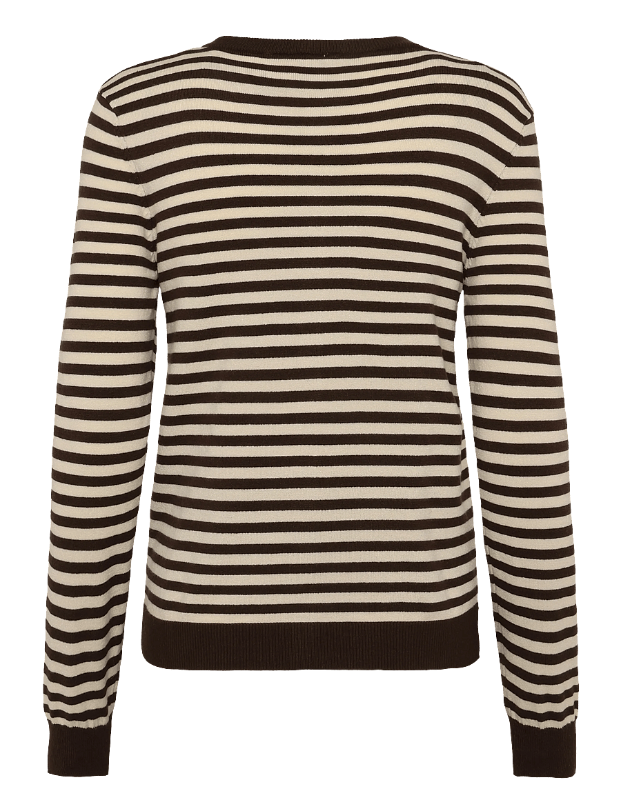 Pieces - PCNORA LS O-NECK KNIT CARDIGAN NOOS BC - strickjacken - hot fudge - 2