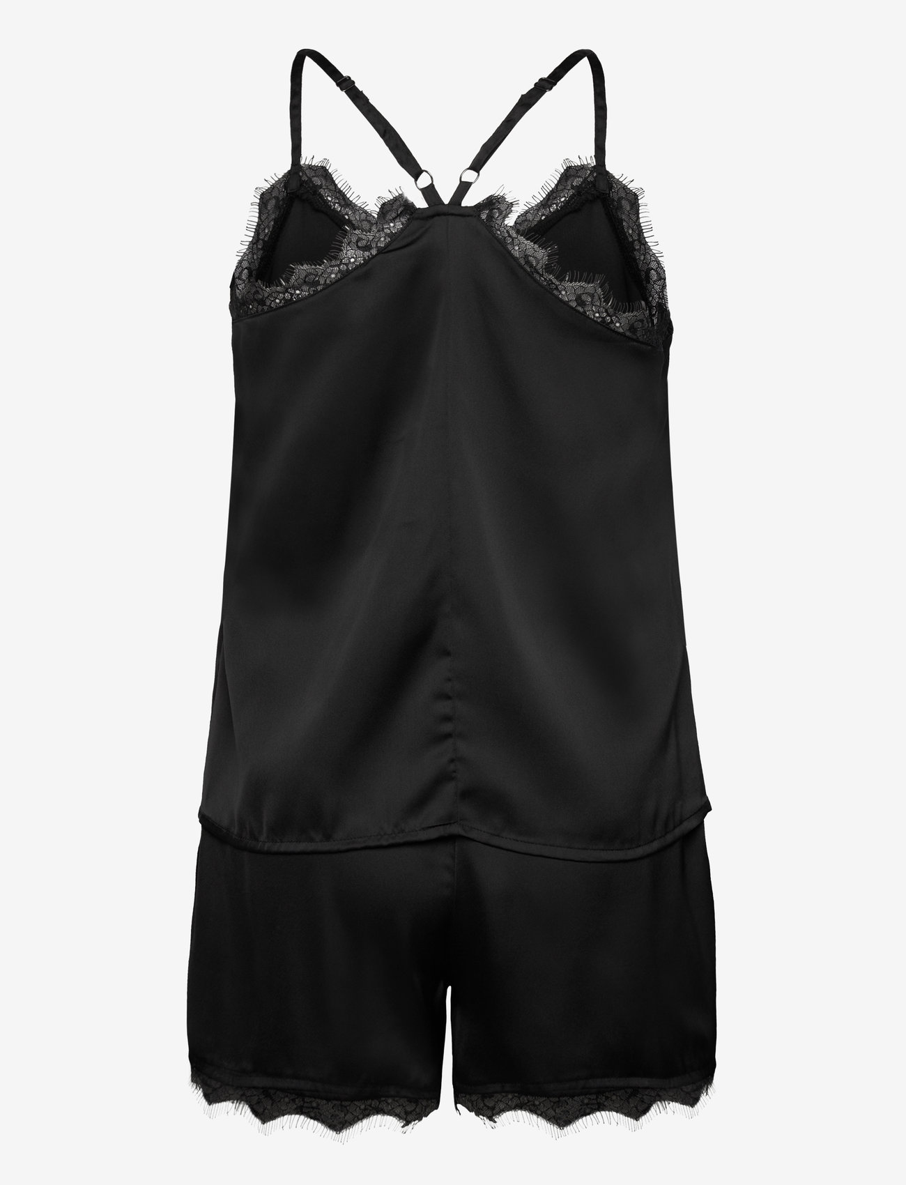 Pieces - PCANOVI SATIN NIGHTWEAR SET - black - 1