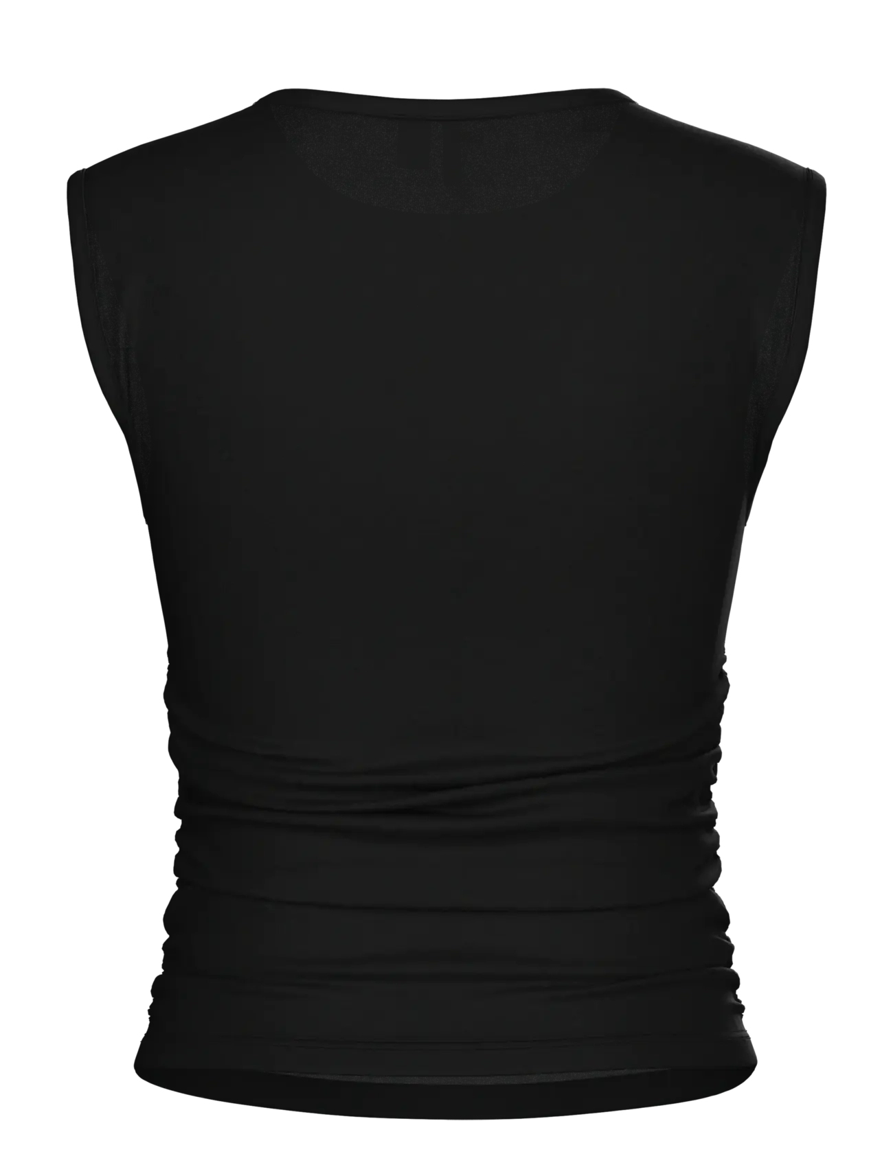 Pieces - PCMADISON SL RUCHING TOP JRS NOOS BC - tanktops - black - 2
