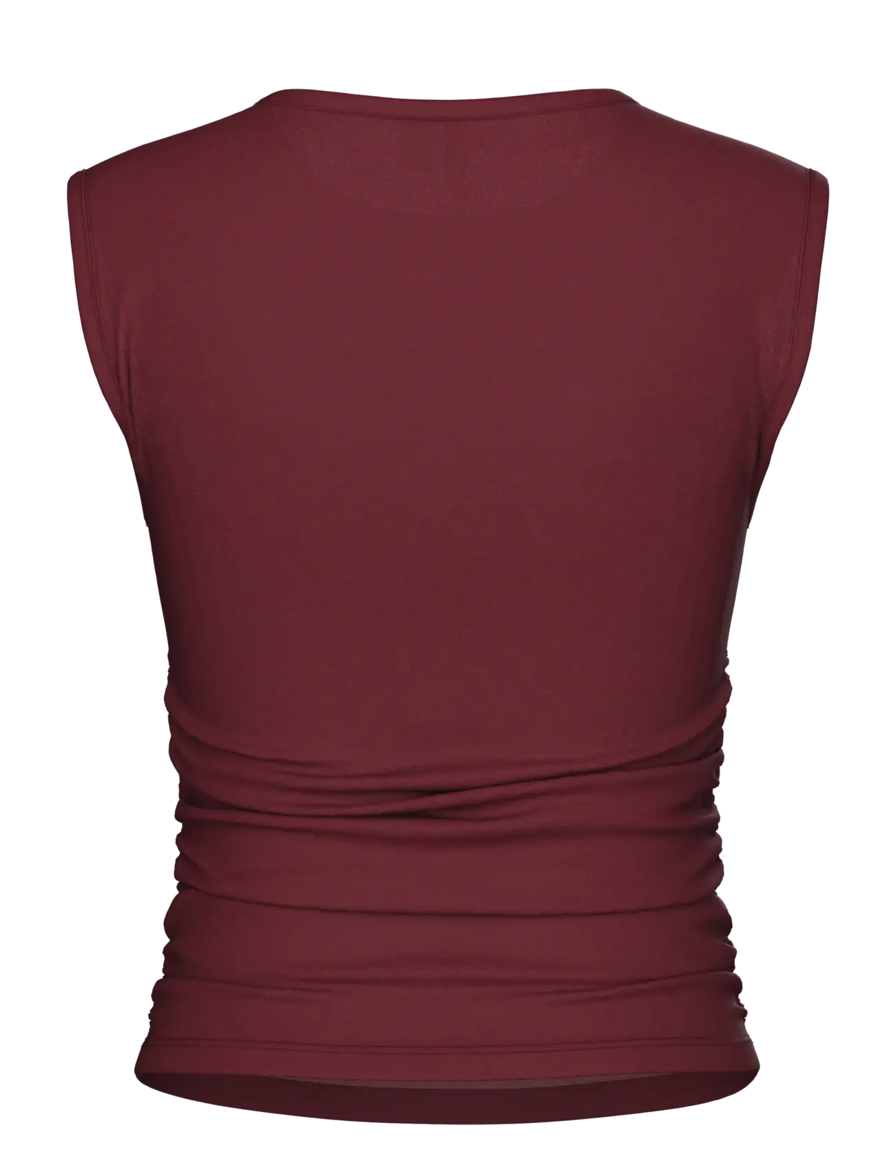 Pieces - PCMADISON SL RUCHING TOP JRS NOOS BC - Ärmellose tops - tawny port - 2