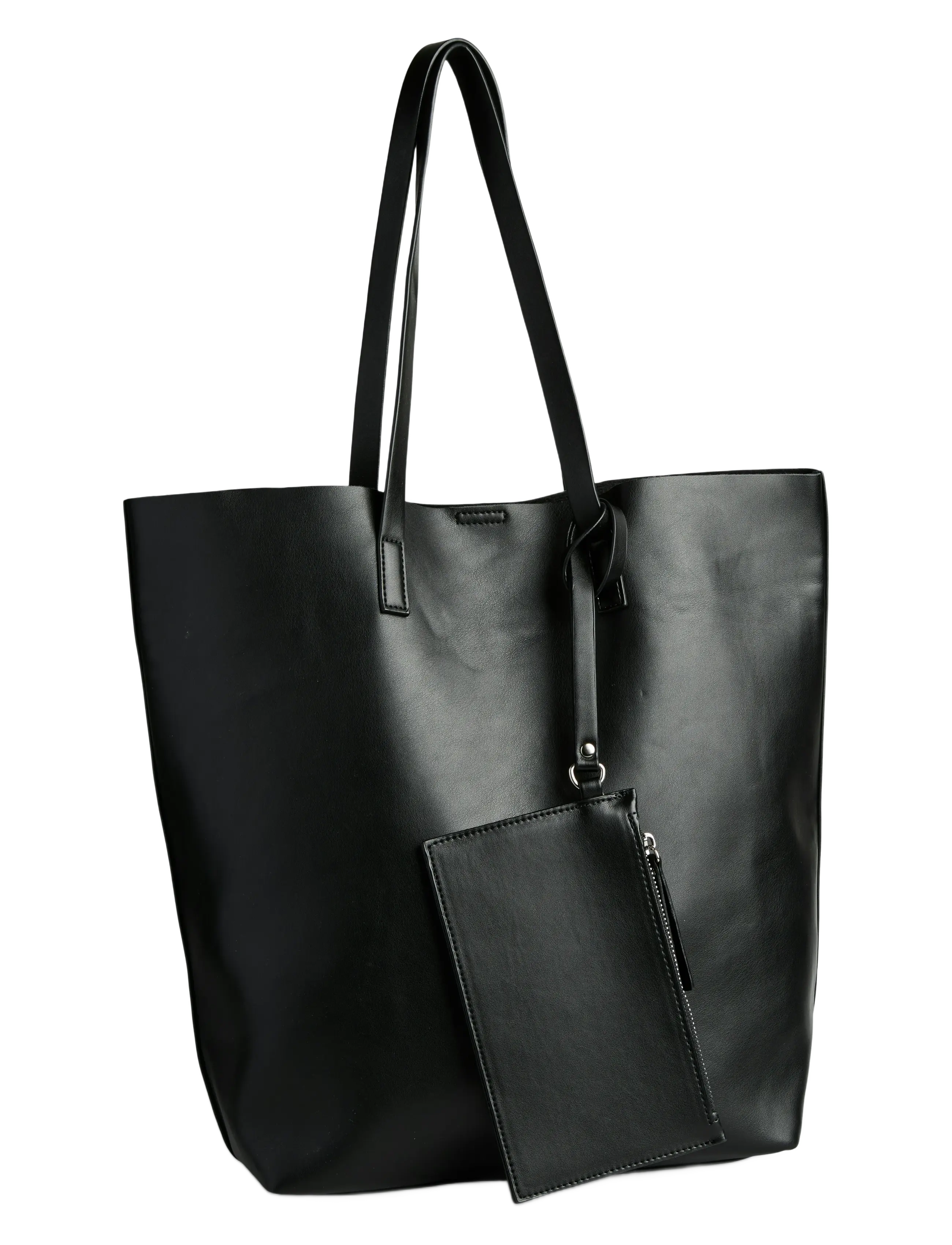 PIECES Pcanilla Shopper Noos Pu Schwarz - One Size - Damen