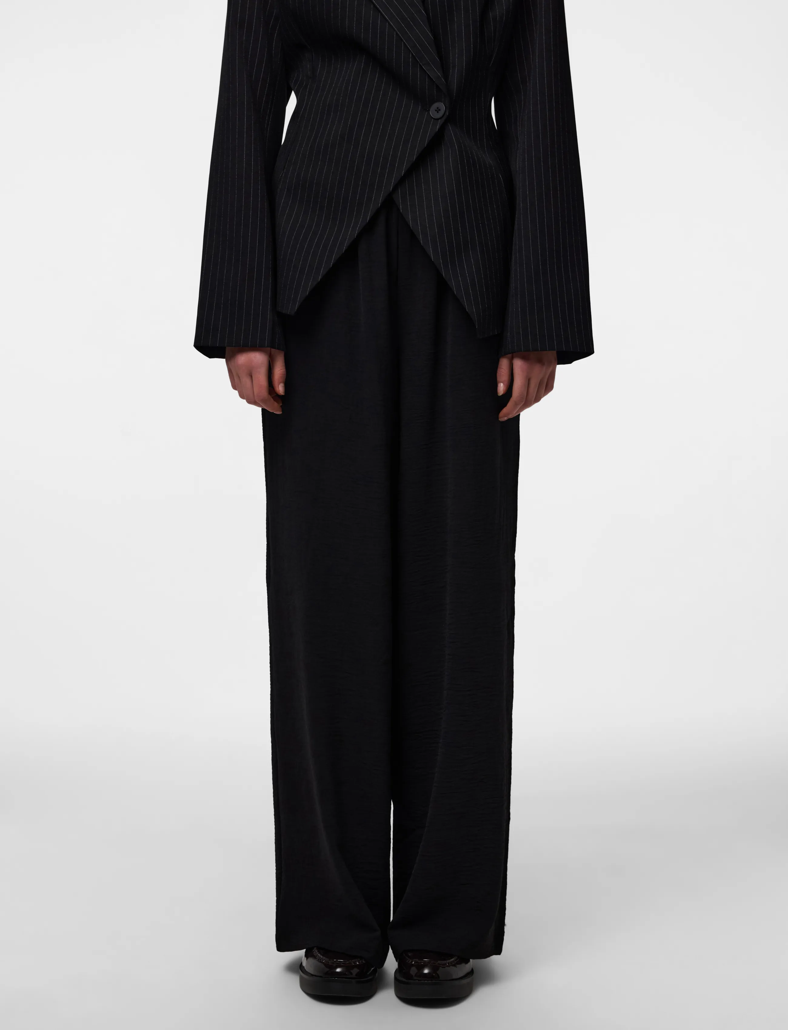Pctiffany Hw Wide Pants Wvn Noos Bc