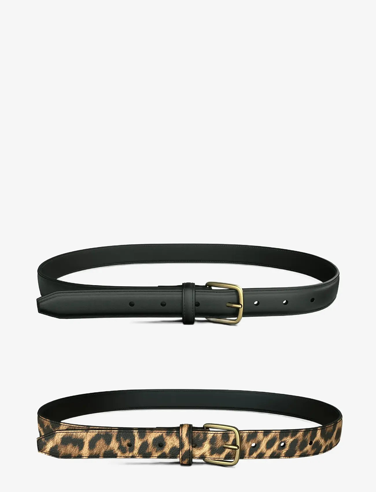 Pieces - PCOLINE 2-PACK JEANS BELT NOOS PU - black - 1