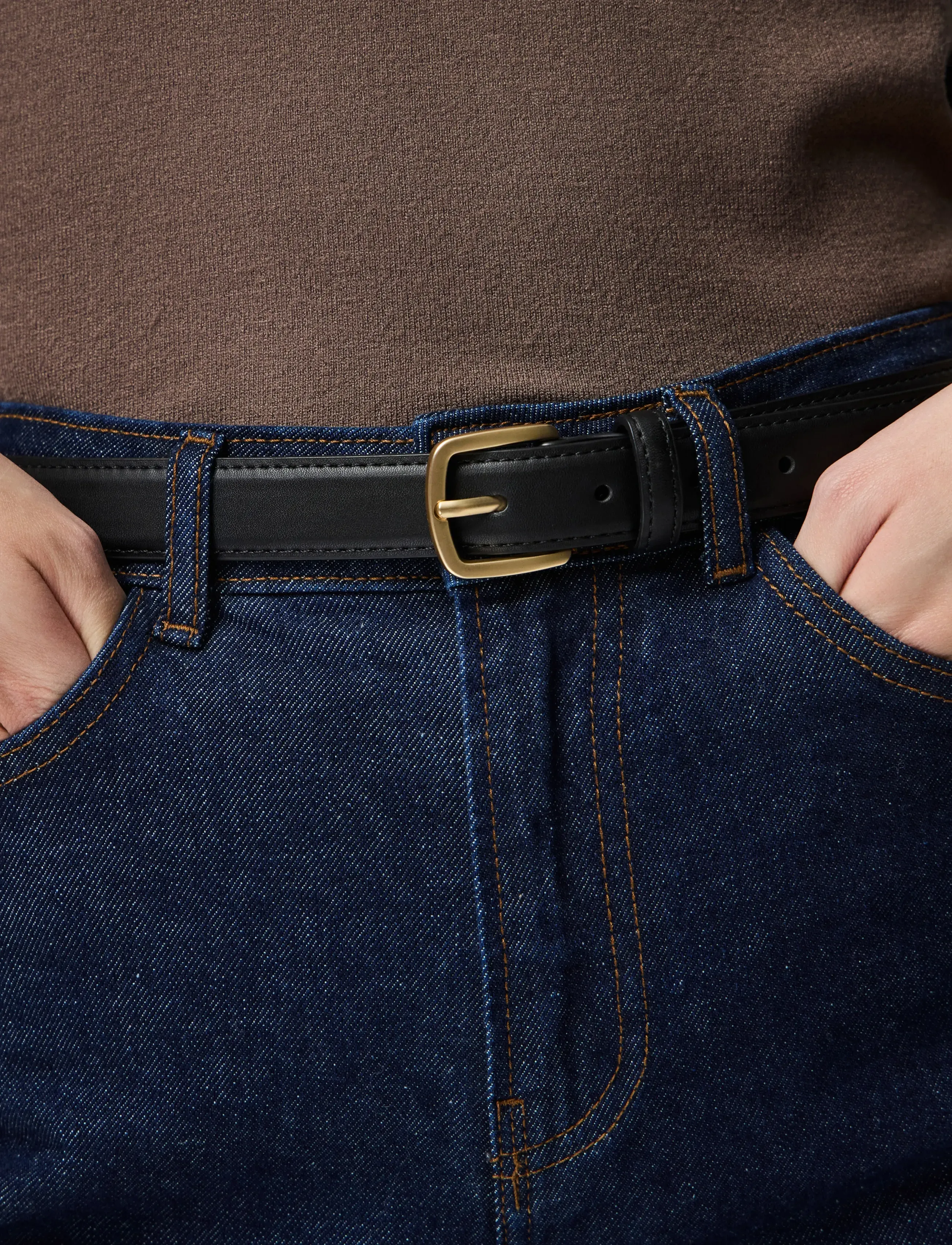 Pieces - PCOLINE 2-PACK JEANS BELT NOOS PU - black - 3