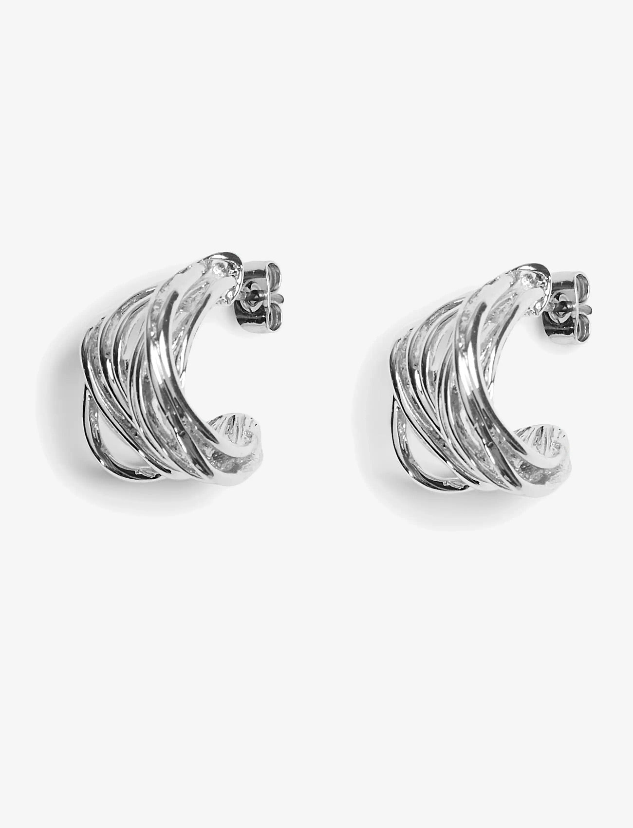 Pieces - PCERIKA HOOP EARRINGS NOOS - silver colour - 0