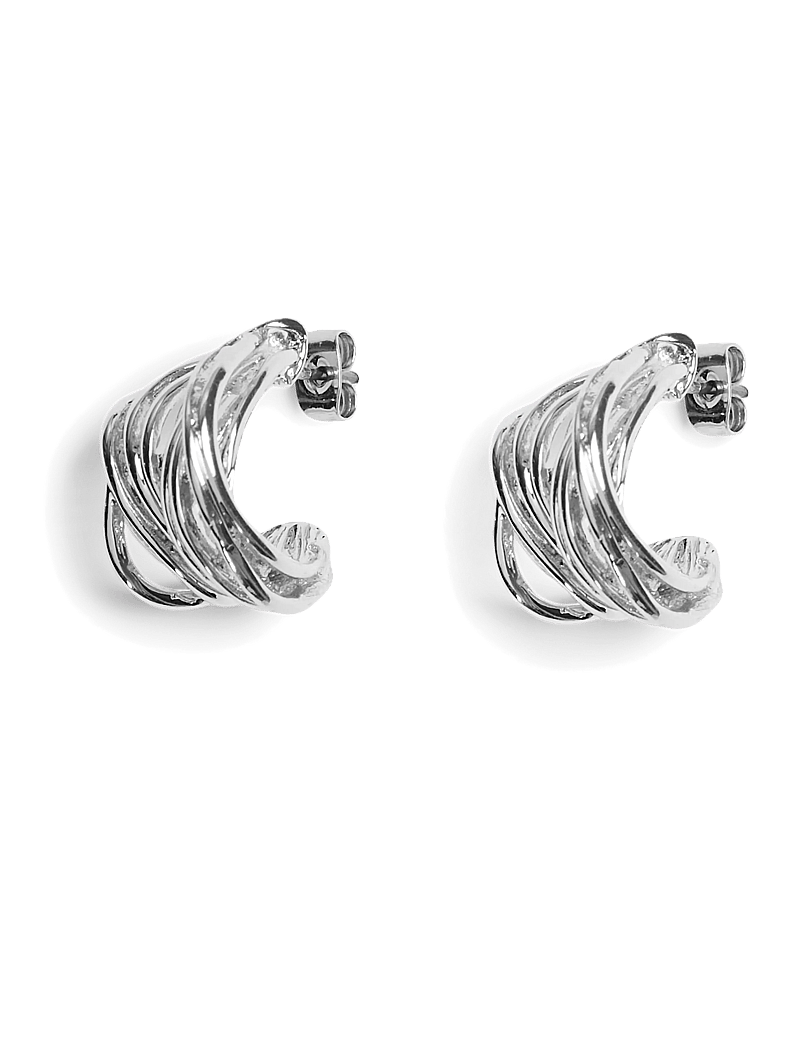 Pieces - PCERIKA HOOP EARRINGS NOOS - silver colour - 0