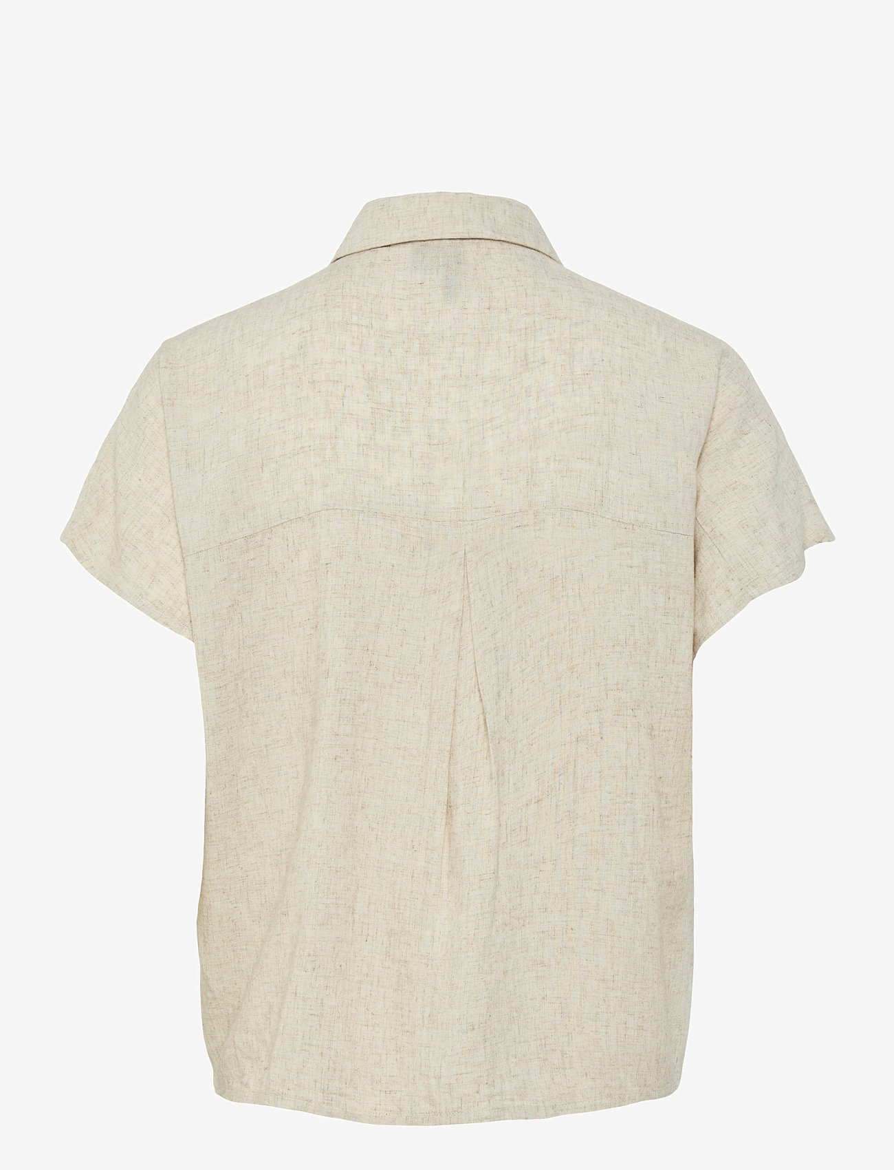 Pieces - PCPIA SS TIE SHIRT WVN NOOS - linneskjortor - birch - 2