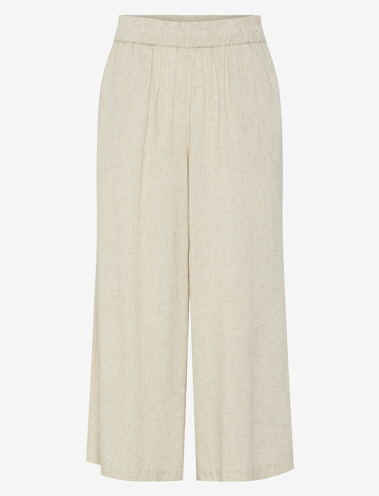 Pieces - PCPIA HW WIDE CULOTTE WVN NOOS - linnebyxor - birch - 1