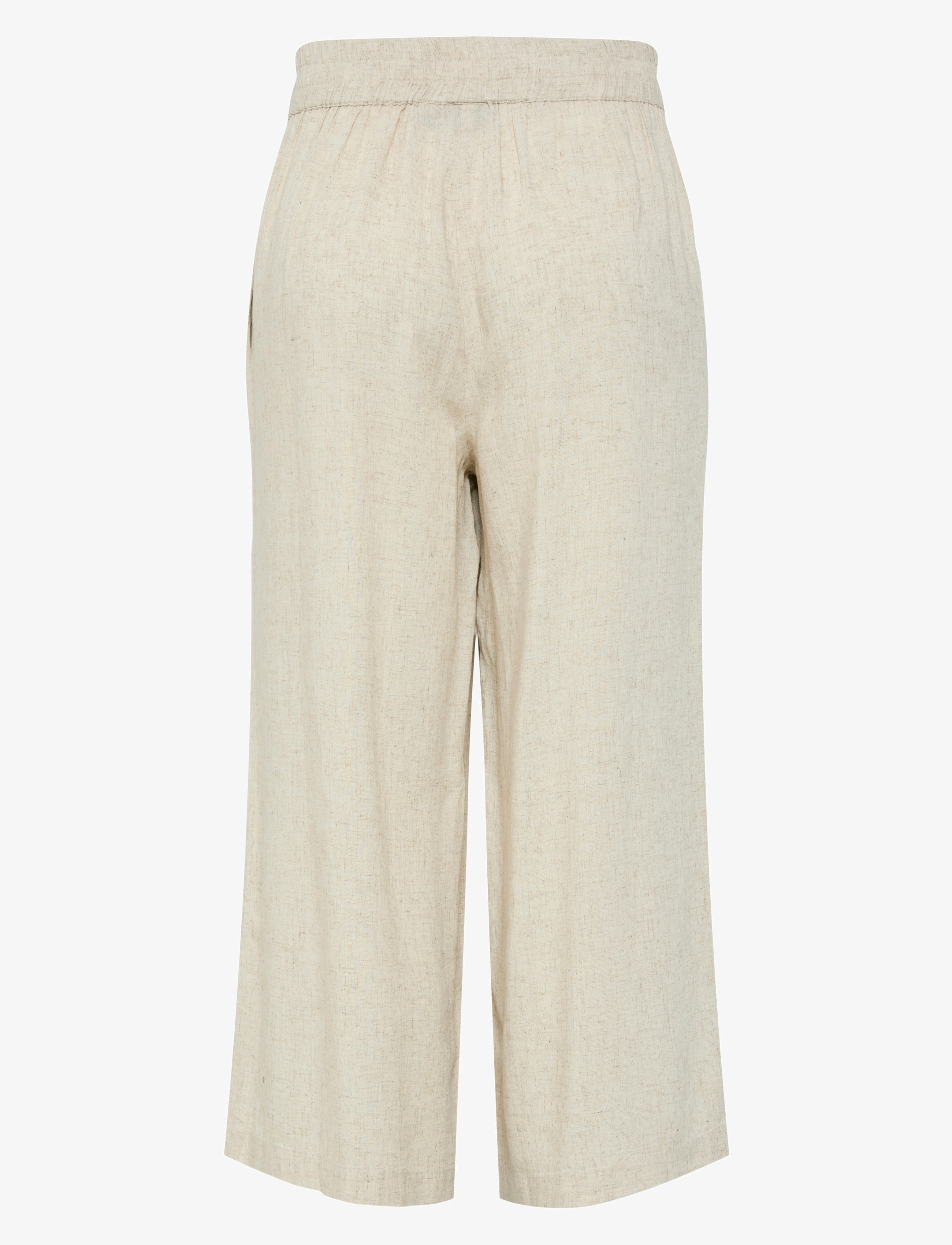 Pieces - PCPIA LINEN BLEND HW CULOTTE WVN NOOS - leinenhosen - birch - 2