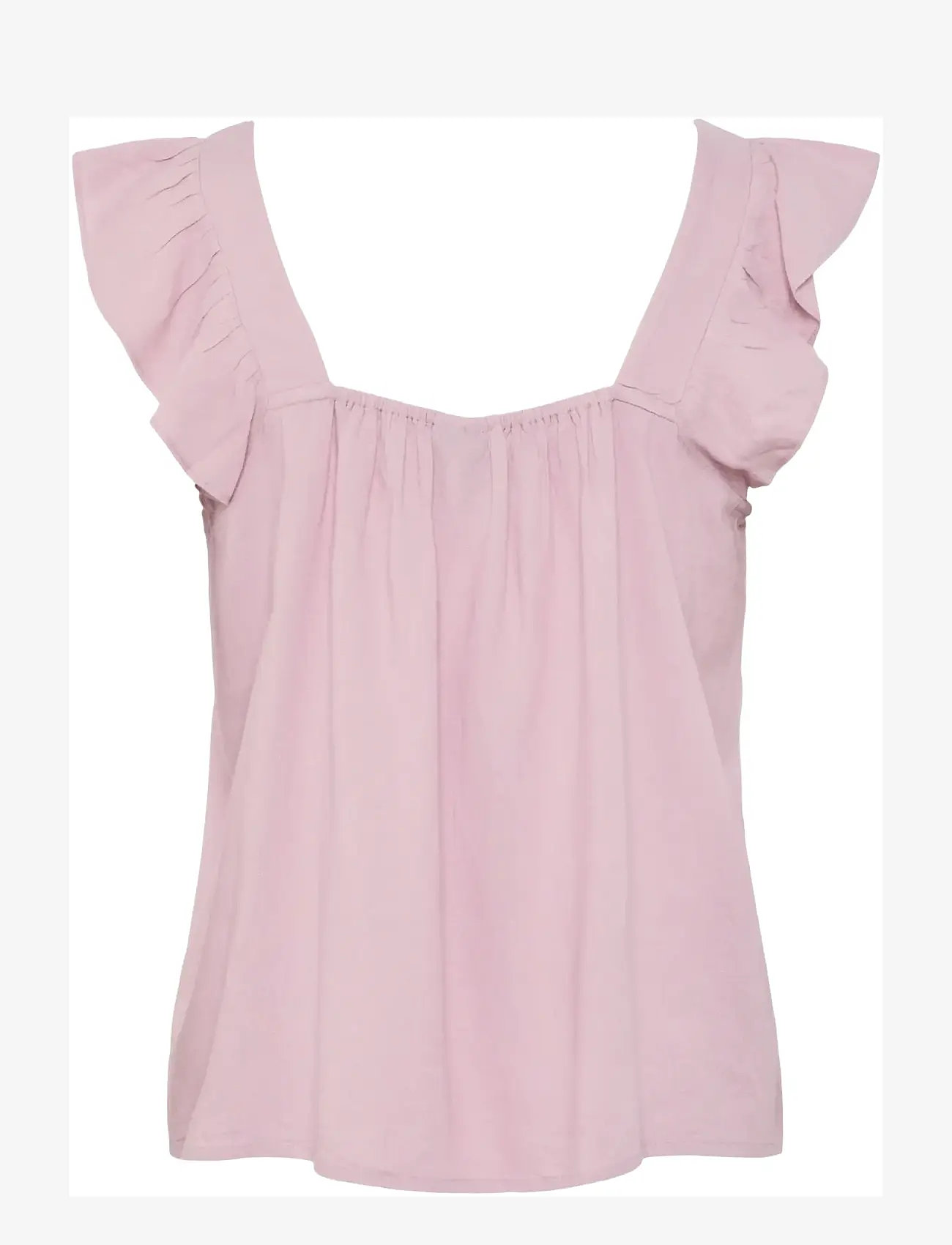 Pieces - PCPIA SL TOP WVN NOOS - ermalausar blússur - dawn pink - 2
