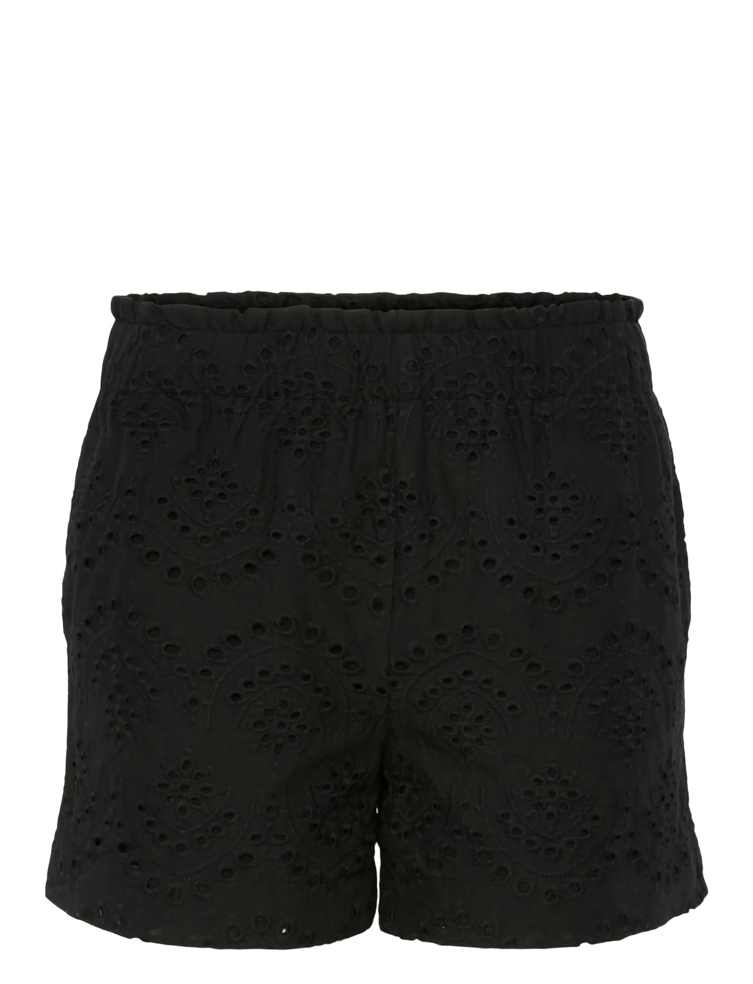Pieces PCVILDE MW SHORTS WVN NOOS - Shorts - BLACK / black