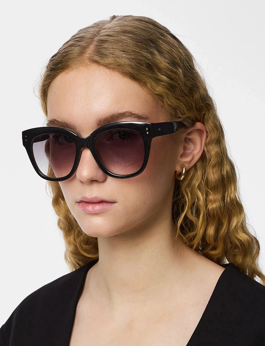 Pieces - PCBELINA SUNGLASSES NOOS BC - d-shaped - black - 0