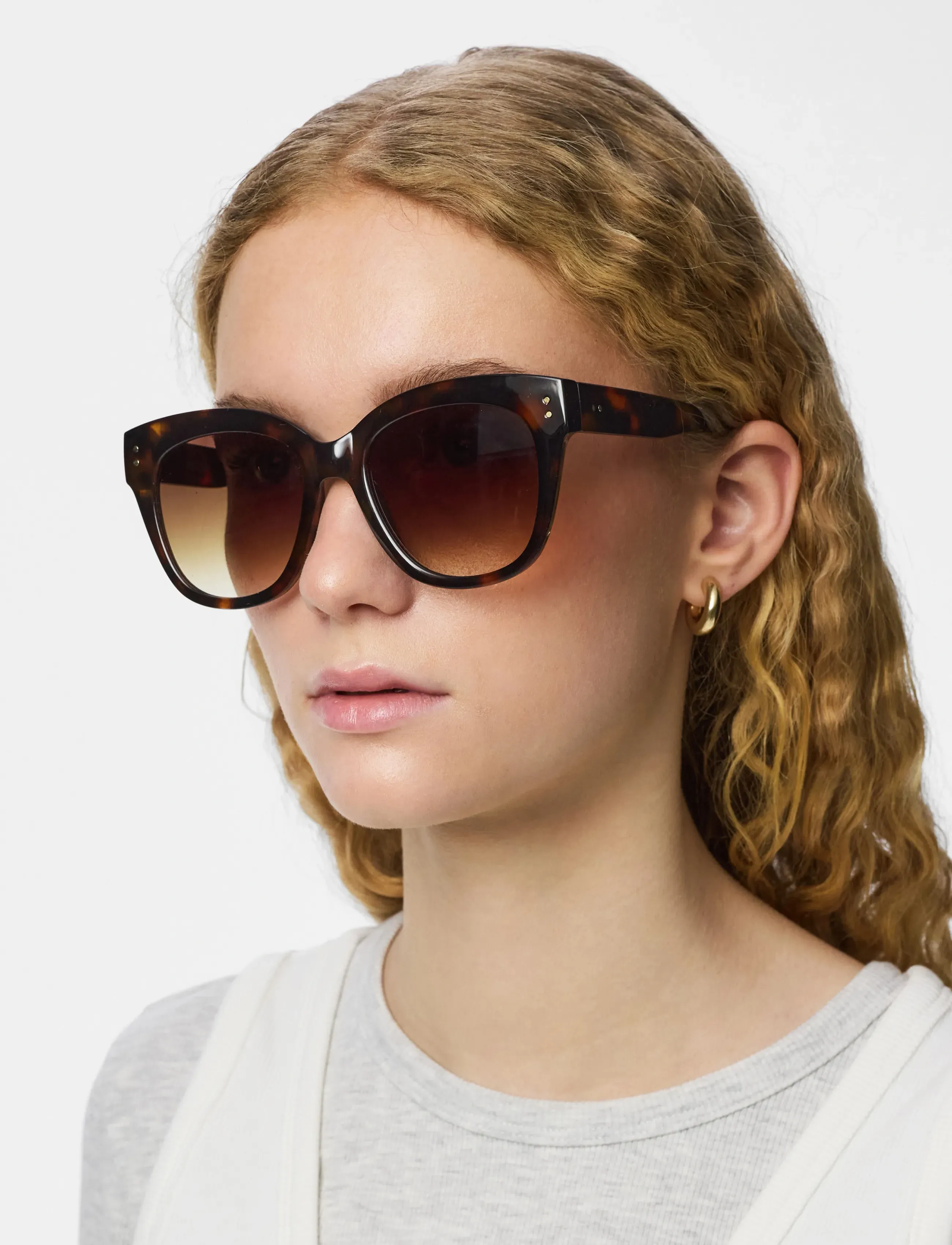 Pieces PCBELINA SUNGLASSES NOOS BC - Sonnenbrillen - BLACK / brown