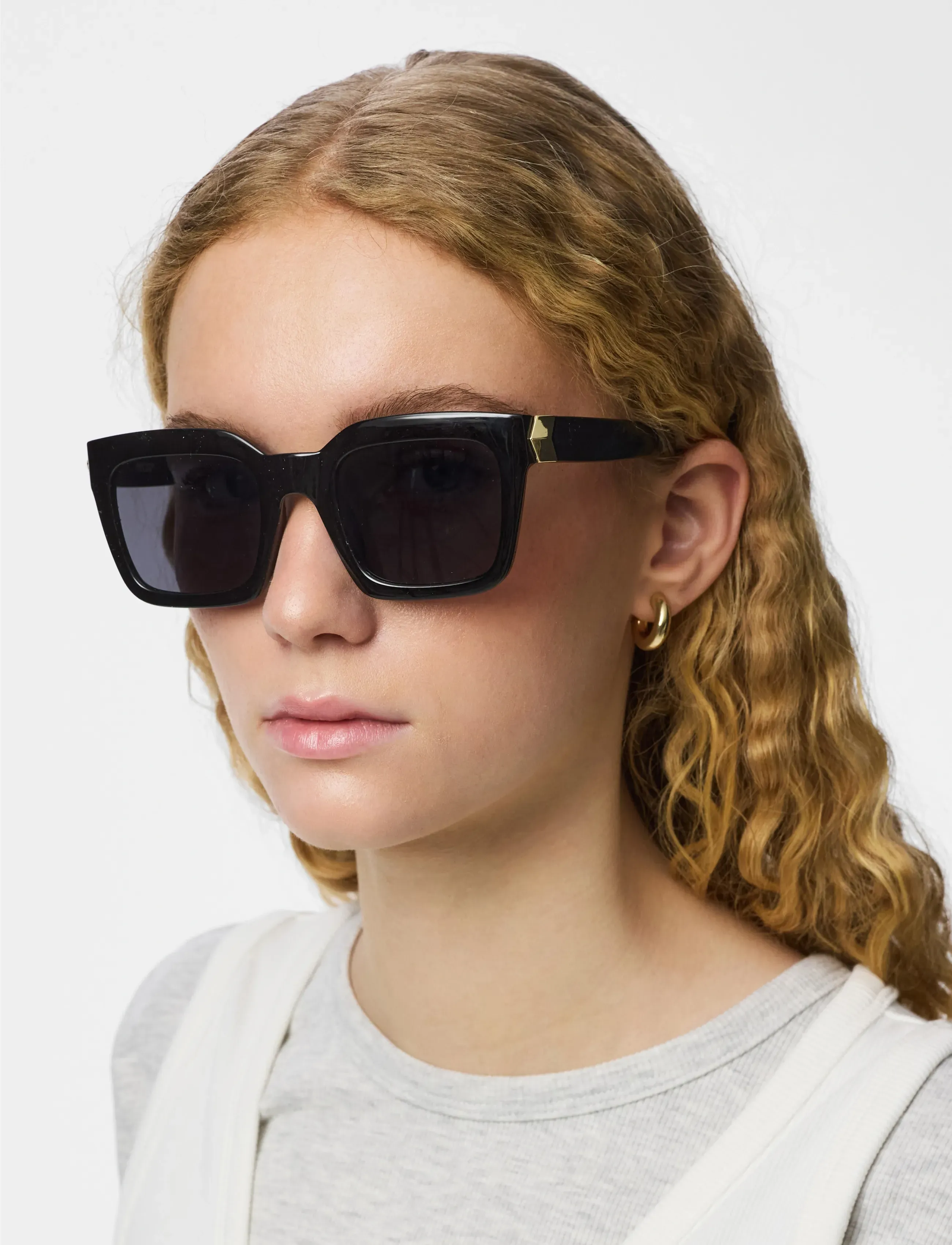 Pieces Pcballa Sunglasses Noos Bc, One Size, Black, Solbriller > Wayfarer-Solbriller Med D-Stel, Dame