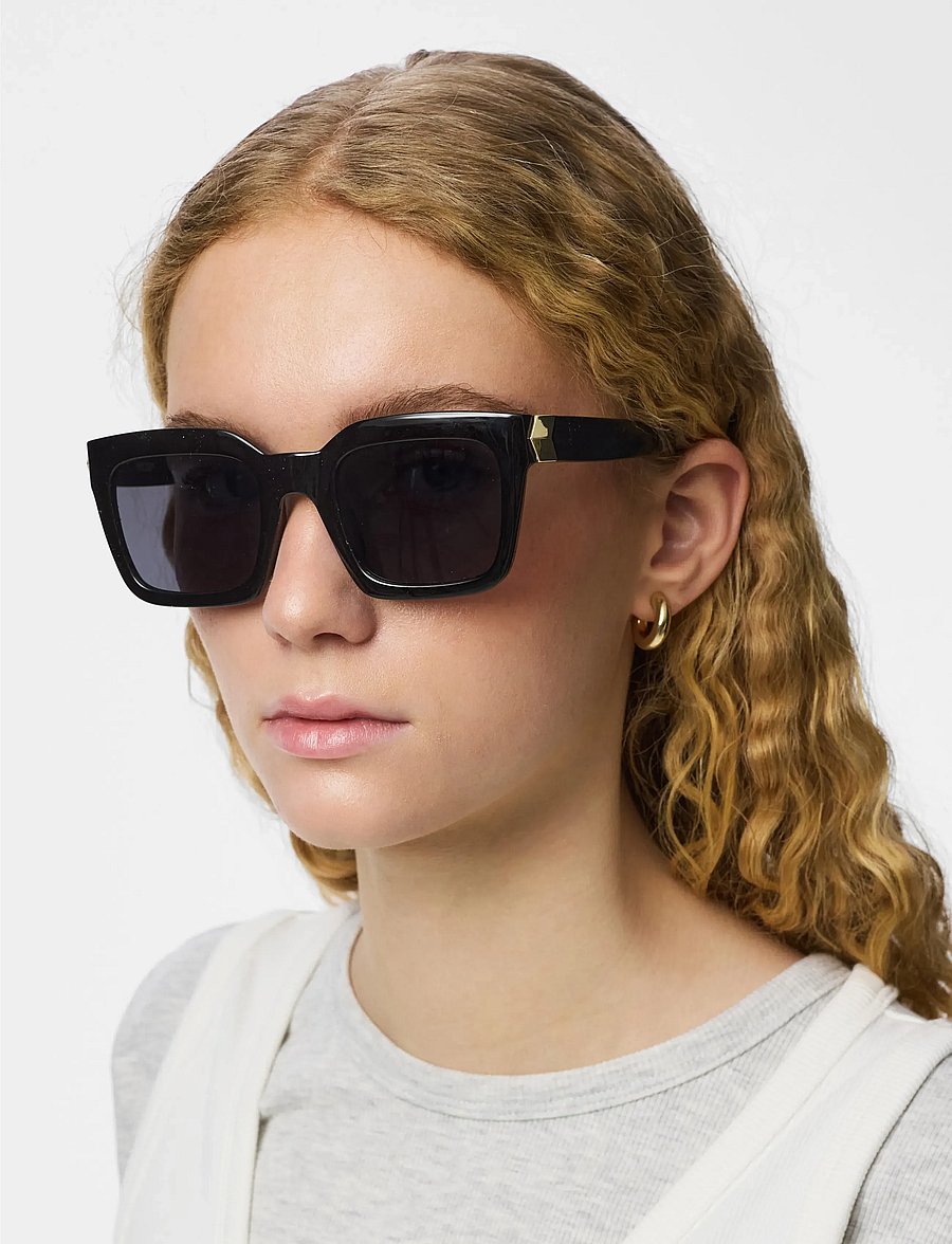Pieces - PCBALLA SUNGLASSES NOOS BC - eckiger rahmen - black - 0