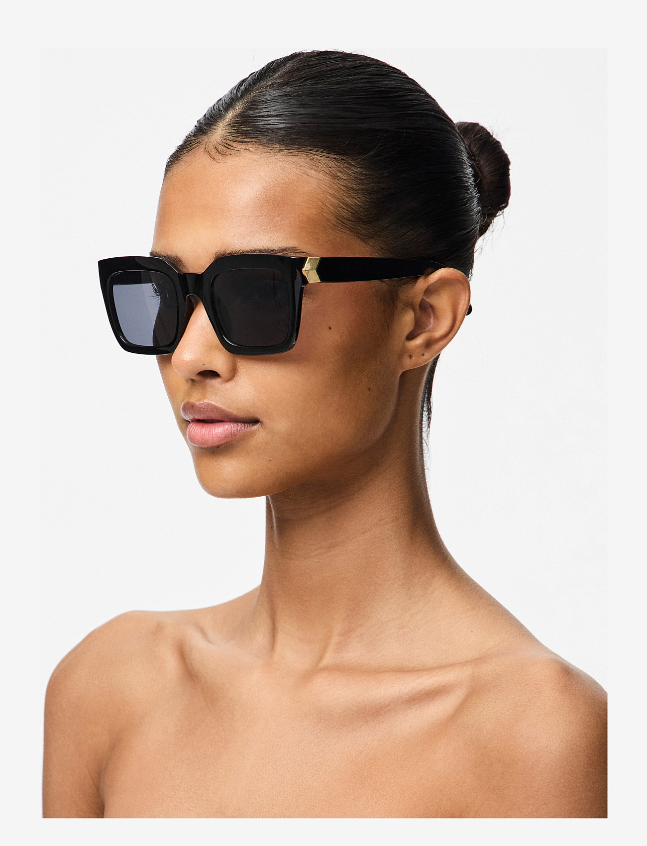 Pieces - PCBALLA SUNGLASSES NOOS BC - square frame - black - 4