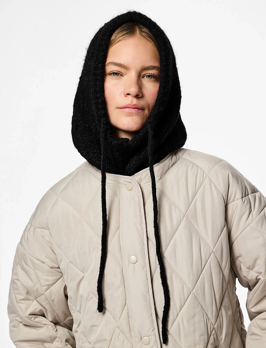 Pieces - PCNAMBI BALACLAVA NOOS BC - maskmütsid - black - 0