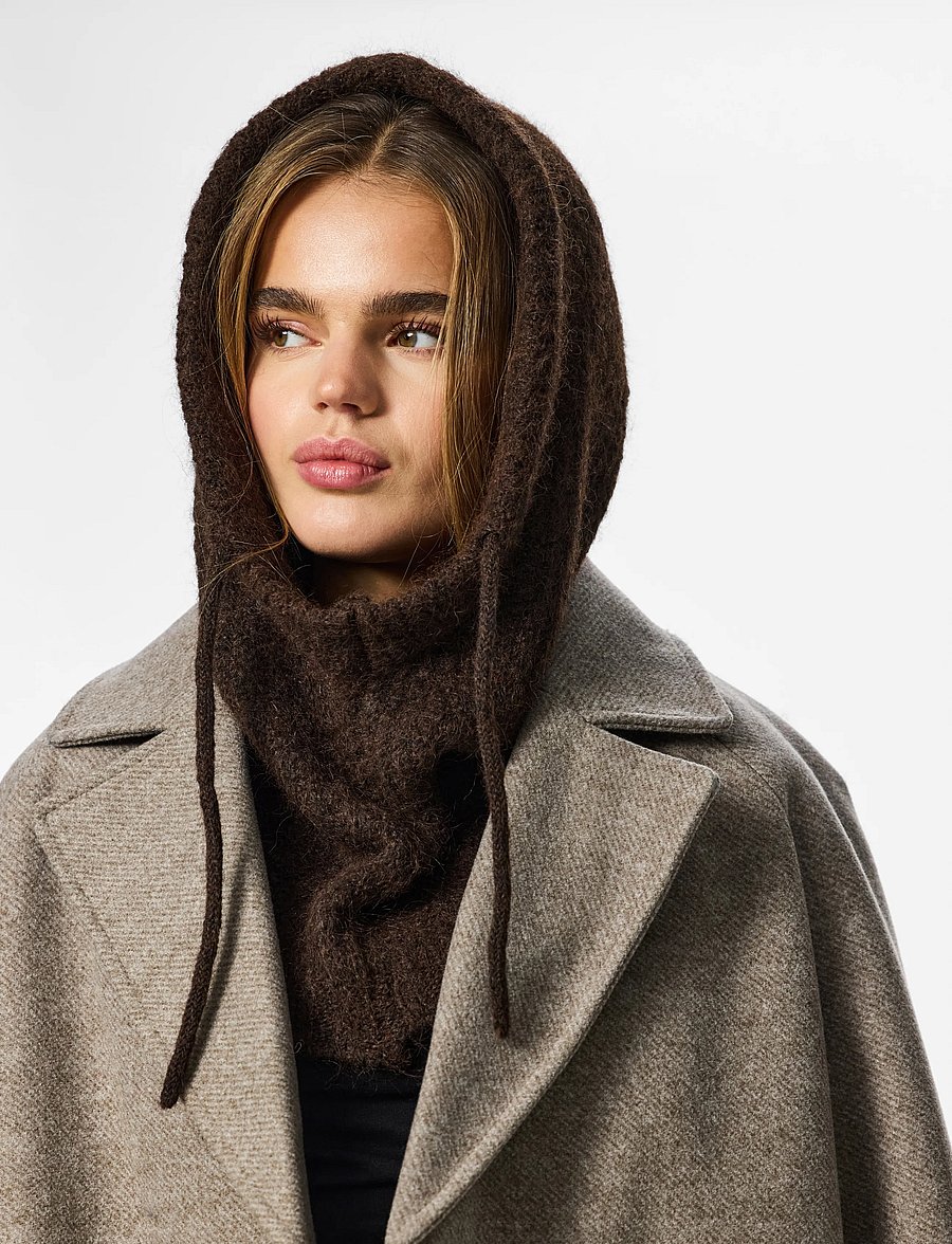 Pieces - PCNAMBI BALACLAVA NOOS BC - sturmhauben - hot fudge - 0