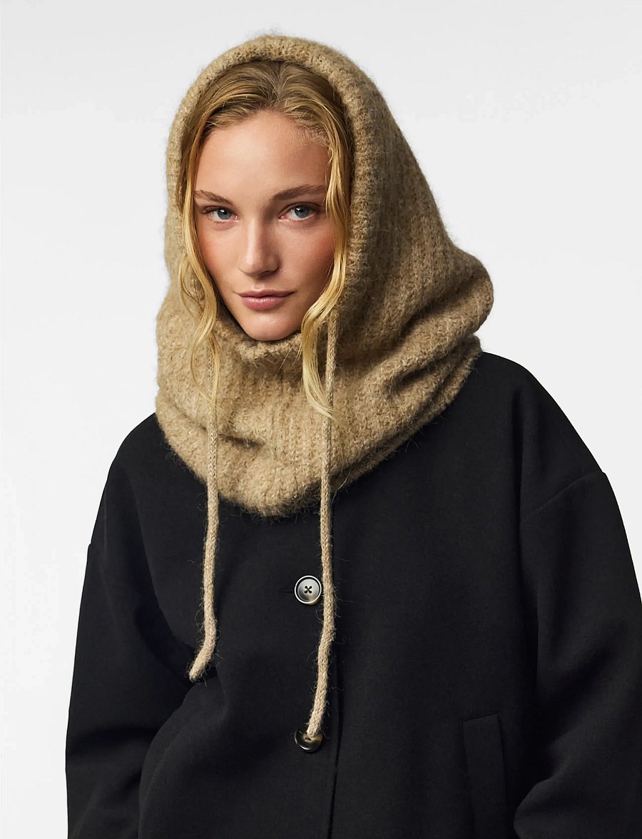 Pieces - PCNAMBI BALACLAVA NOOS BC - sturmhauben - incense - 0