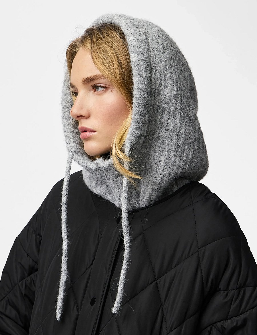 Pieces - PCNAMBI BALACLAVA NOOS BC - sturmhauben - light grey melange - 2