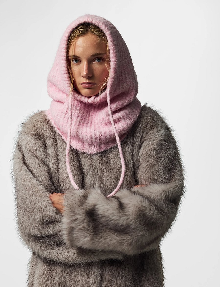 Pieces - PCNAMBI BALACLAVA NOOS BC - maskmütsid - roseate spoonbill - 0