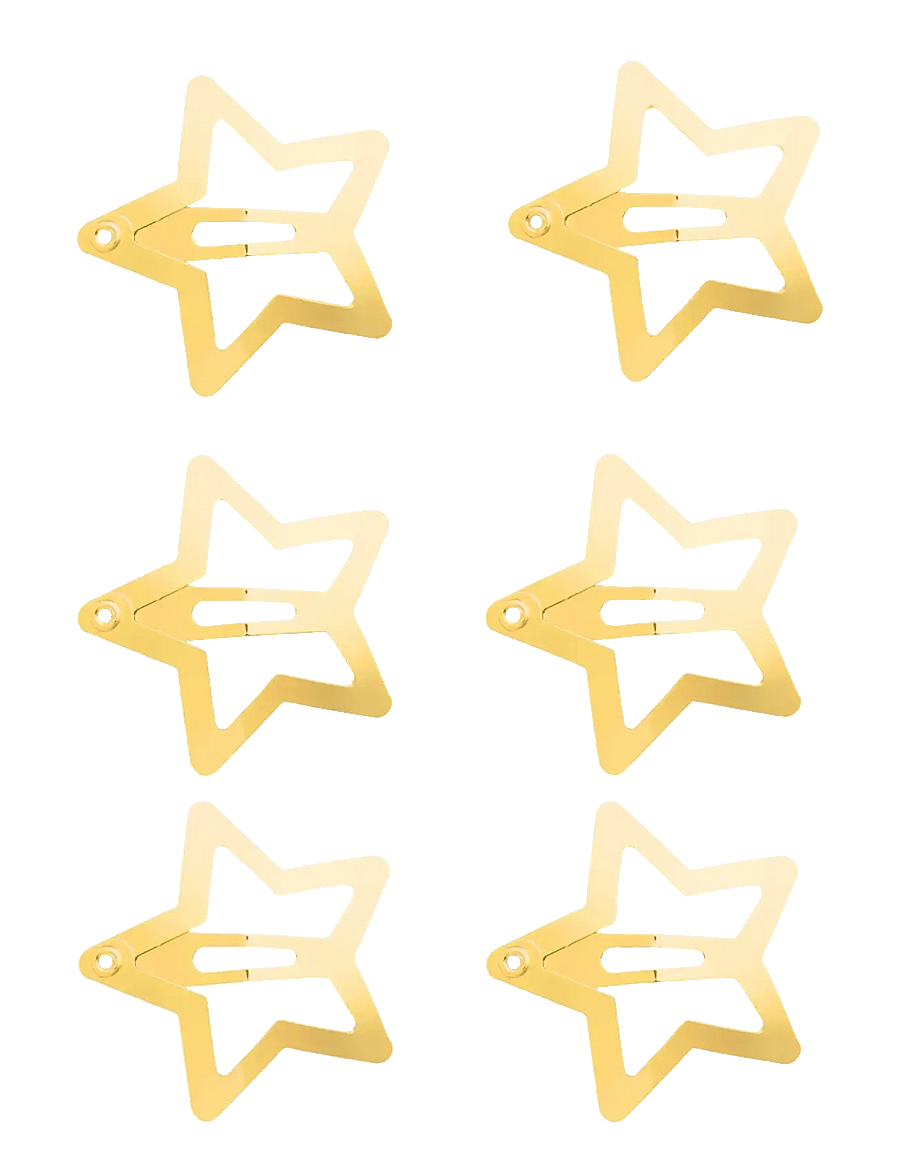 Pieces - PCTILDE HAIRCLIP 6-PACK D2D - juukseklambrid - gold colour - 0