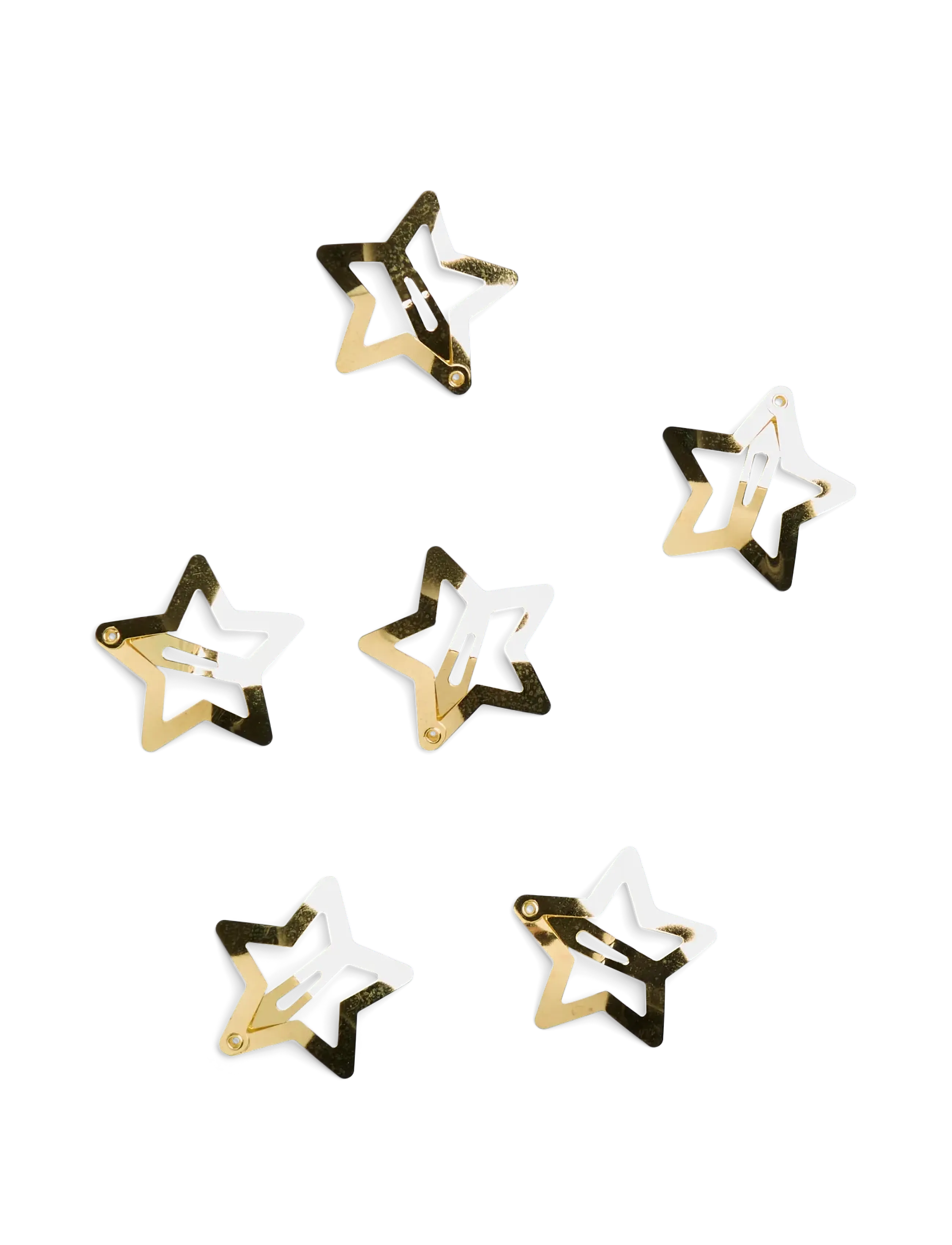 Pieces - PCTILDE HAIRCLIP 6-PACK D2D - juukseklambrid - gold colour - 1