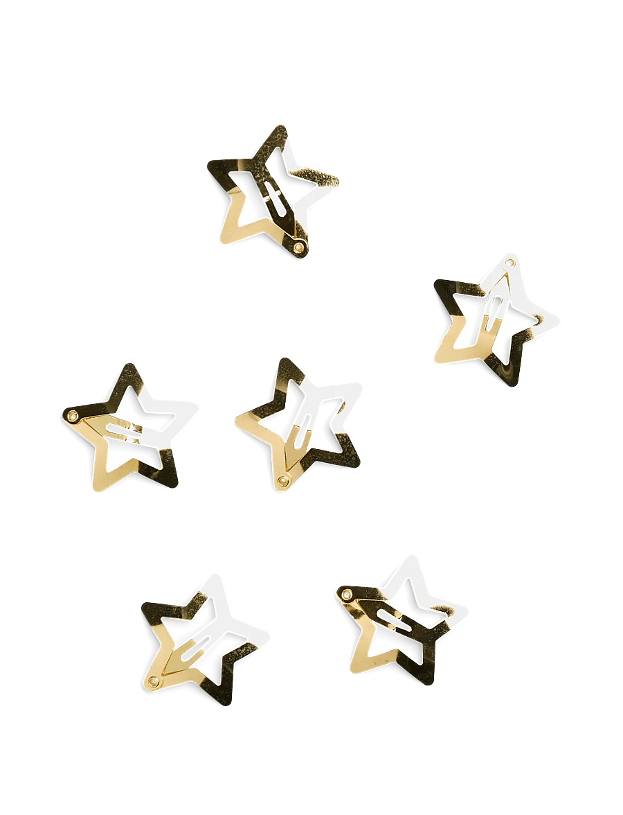 Pieces - PCTILDE HAIRCLIP 6-PACK D2D - juukseklambrid - gold colour - 1