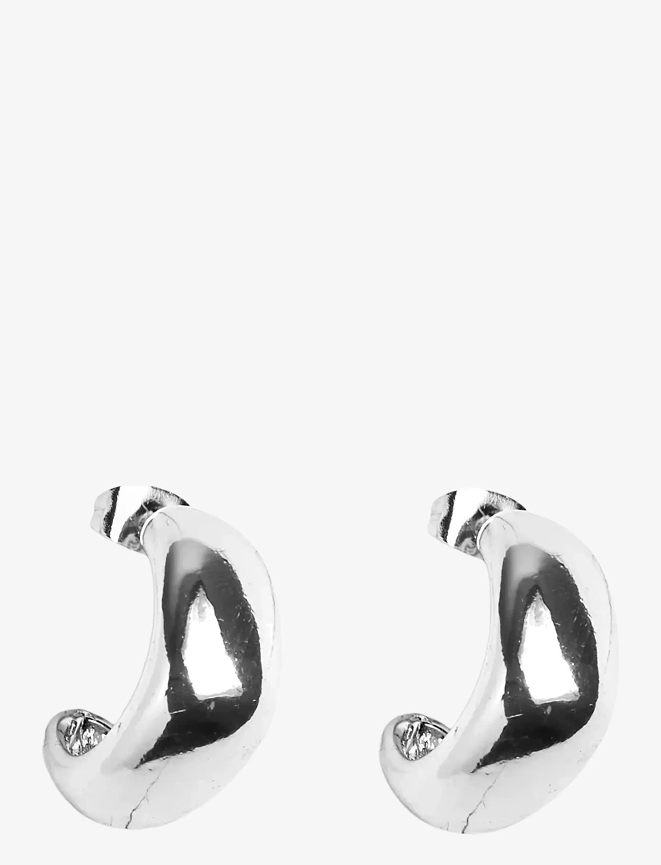 Pieces - PCBELLA SMALL HOOP PLATED FP NOOS - hoops kõrvarõngad - silver colour - 0