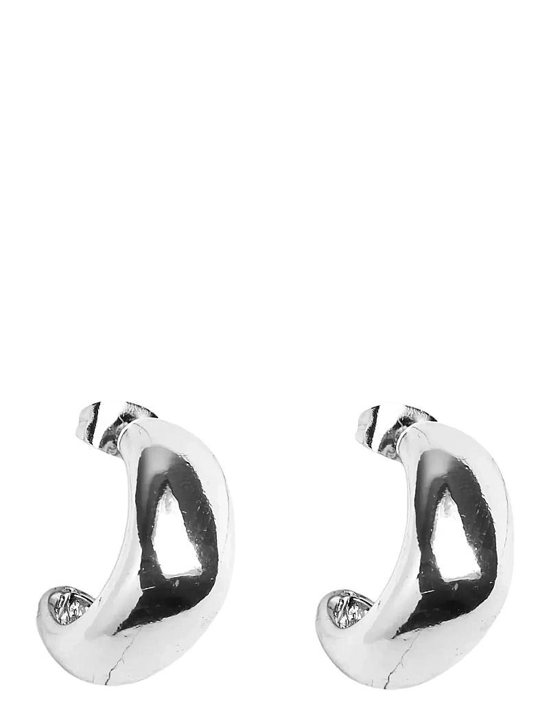 Pieces - PCBELLA SMALL HOOP PLATED FP NOOS - hoops kõrvarõngad - silver colour - 0