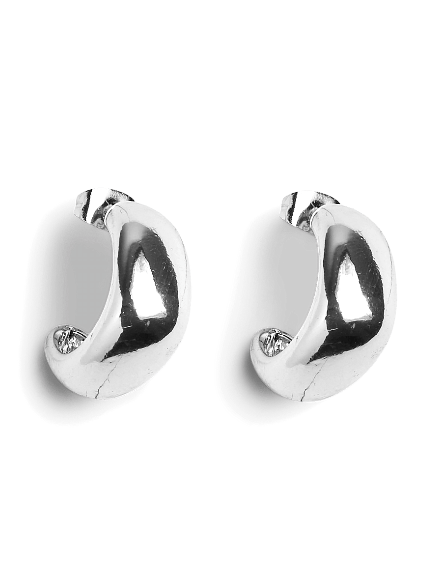 Pieces - PCBELLA SMALL HOOP PLATED FP NOOS - kreolen - silver colour - 1