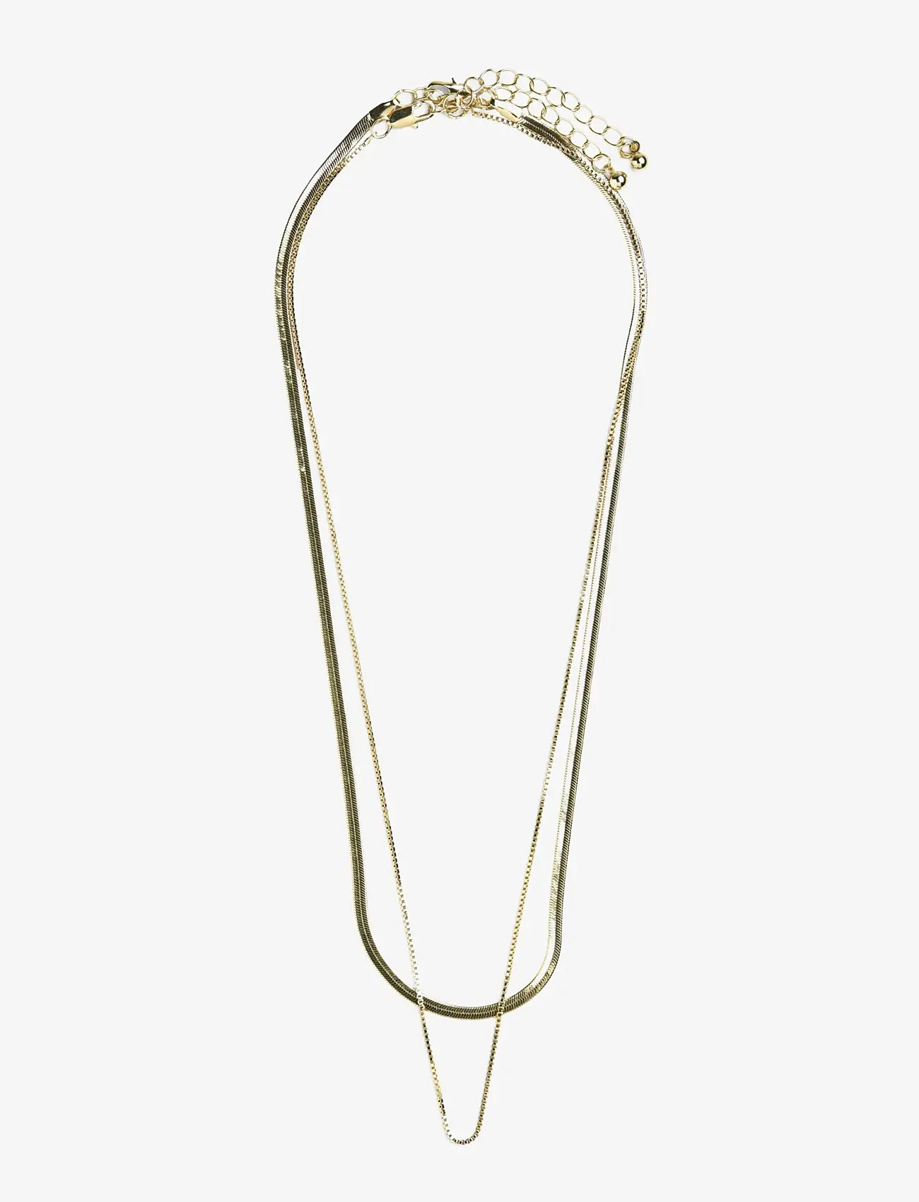 Pieces - PCBINA 2-PACK NECKLACE NOOS - grandininiai karoliai - gold colour - 0