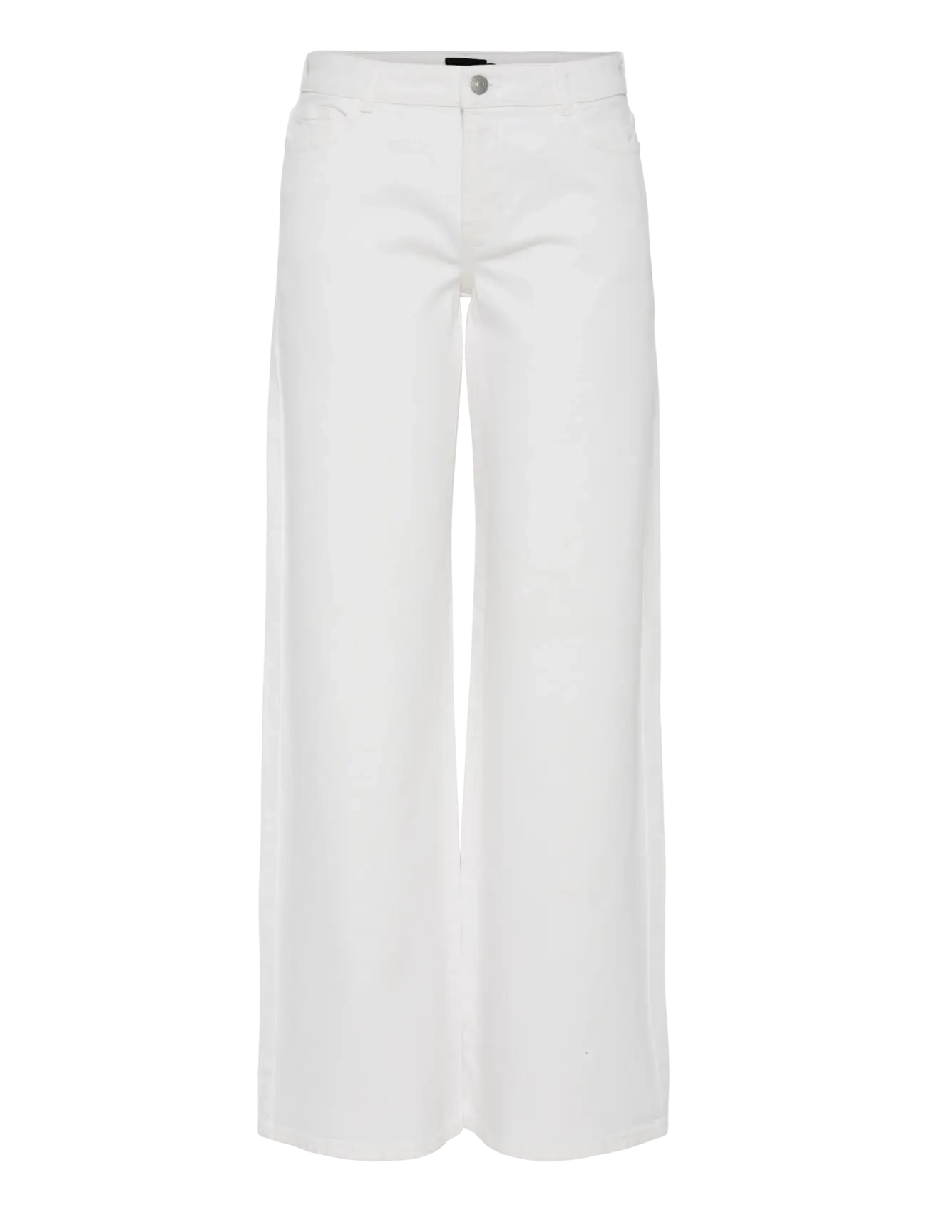 Pieces PCSELMA LW WIDE JEANS OD NOOS BC - Jeans - BRIGHT WHITE / white