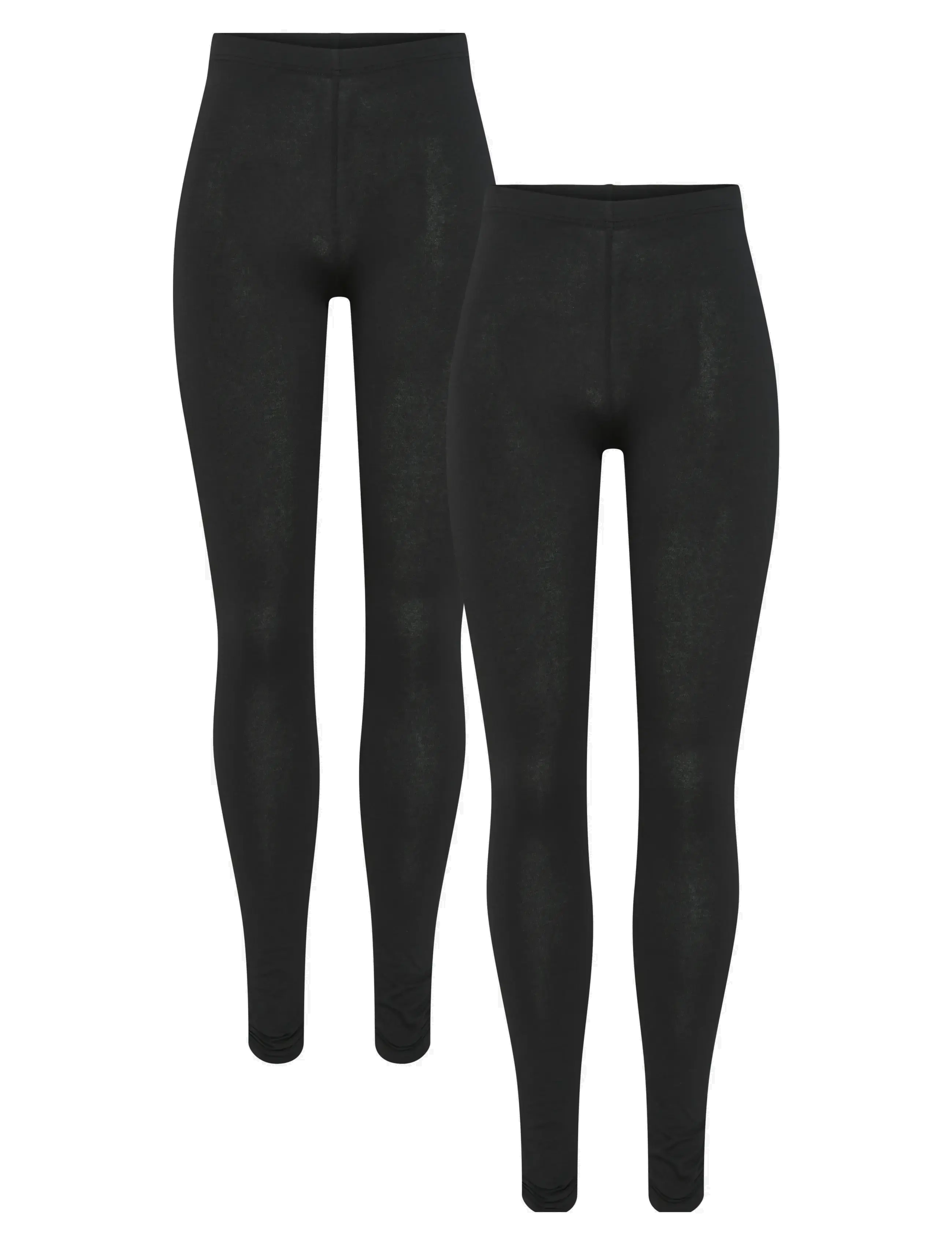 Pieces PCAMELIA LEGGINGS 2-PACK JRS NOOS BC - Leggings - BLACK / black