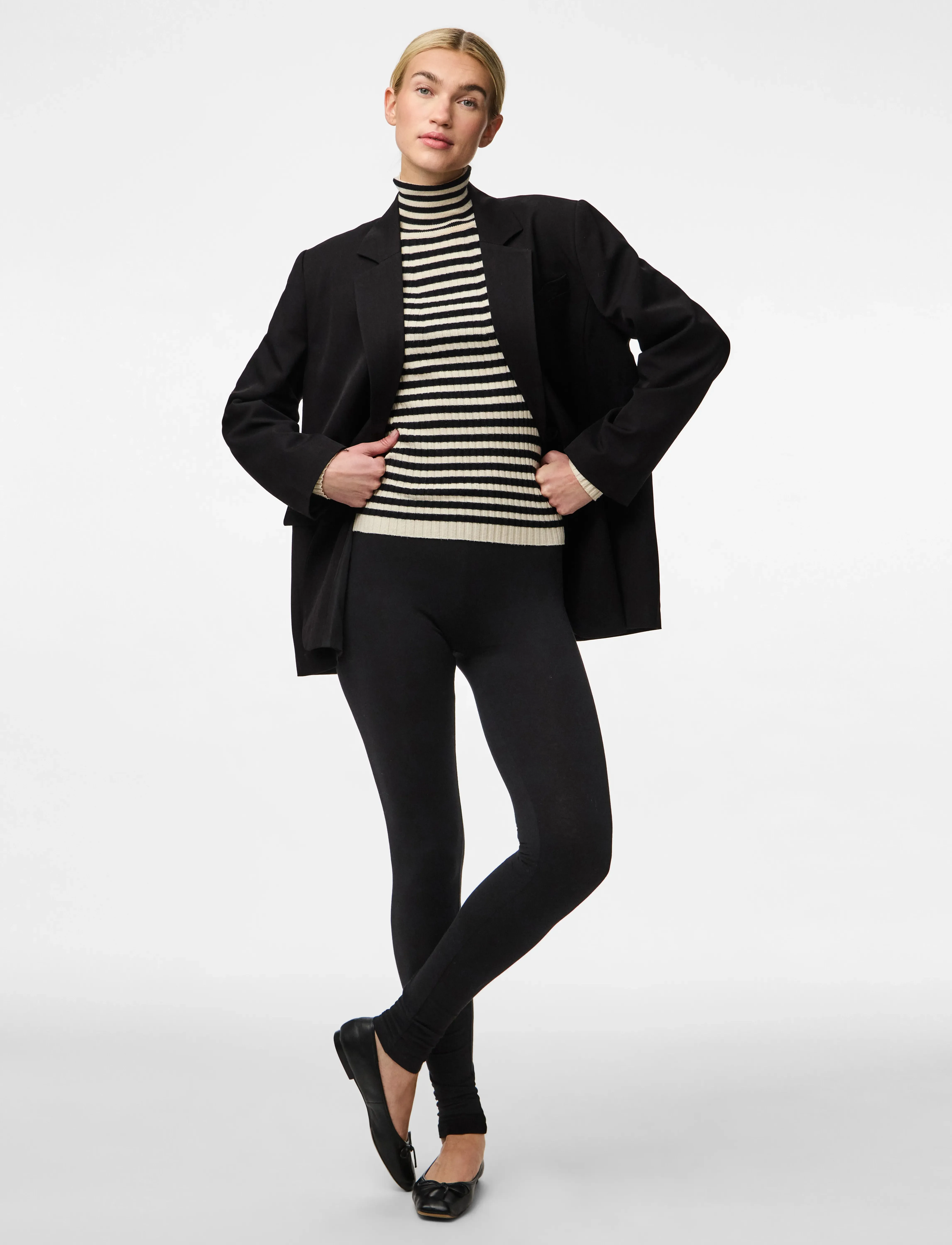 Pieces - PCAMELIA LEGGINGS 2-PACK JRS NOOS BC - black - 5