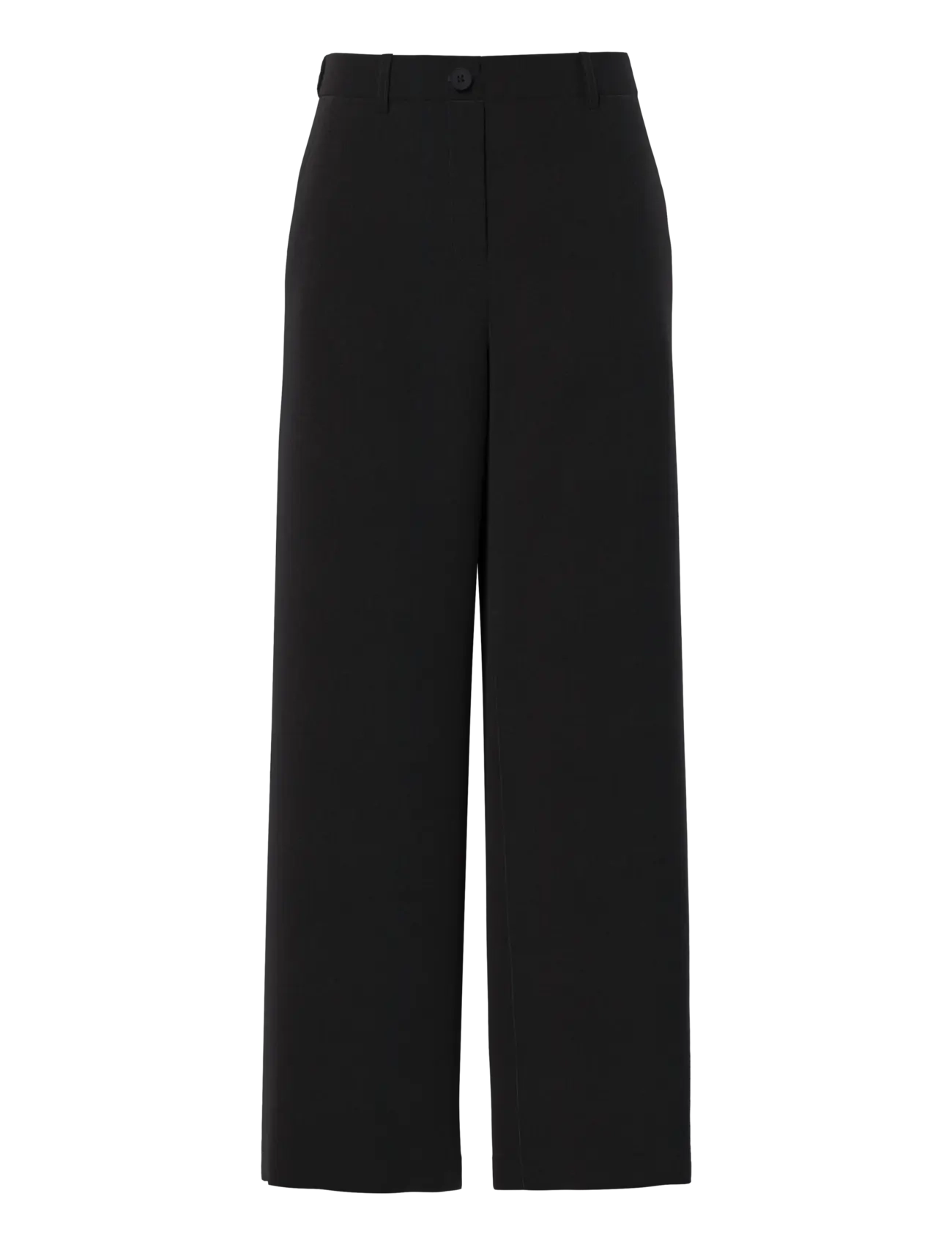 Pieces PCKAMIL HW WIDE PANT NOOS BC - Kläder - BLACK / black