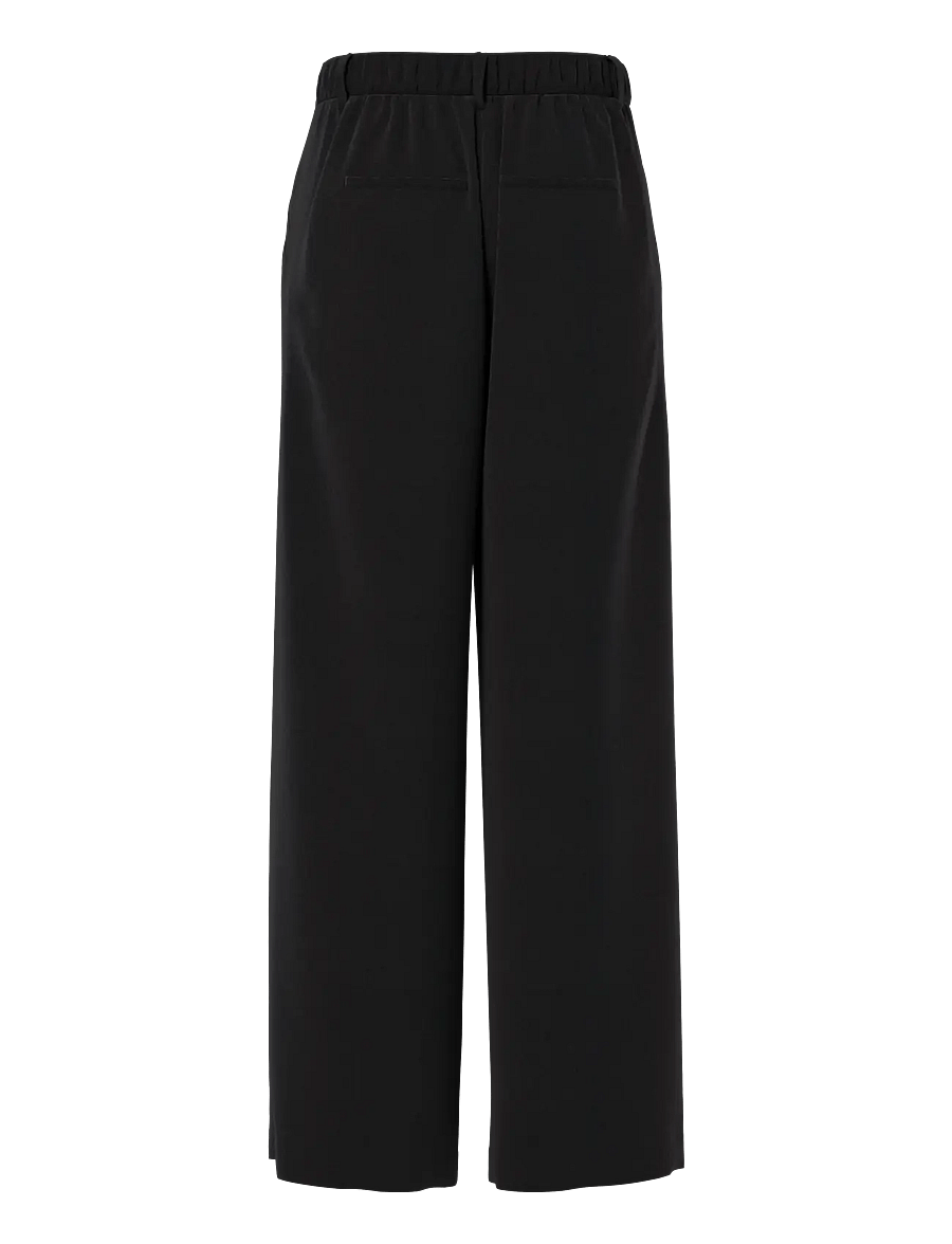 Pieces - PCKAMIL HW WIDE PANT NOOS BC - kostymbyxor - black - 2