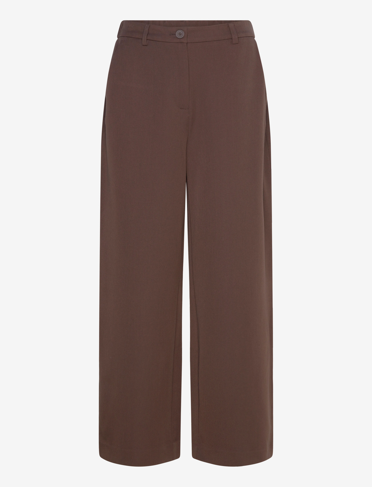 Pieces - PCKAMIL HW WIDE PANT NOOS BC - pidulikud püksid - hot fudge - 1