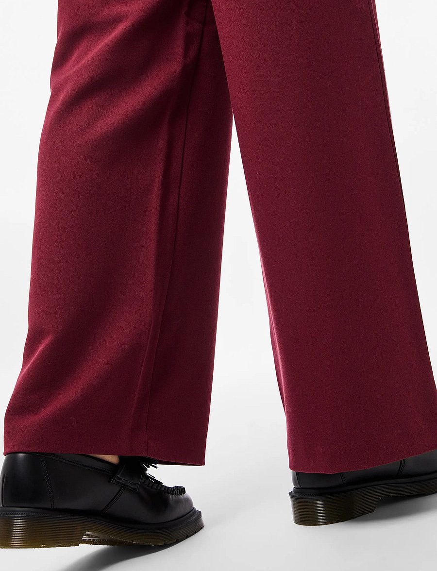 Pieces - PCKAMIL HW WIDE PANT NOOS BC - habitbukser - tawny port - 5