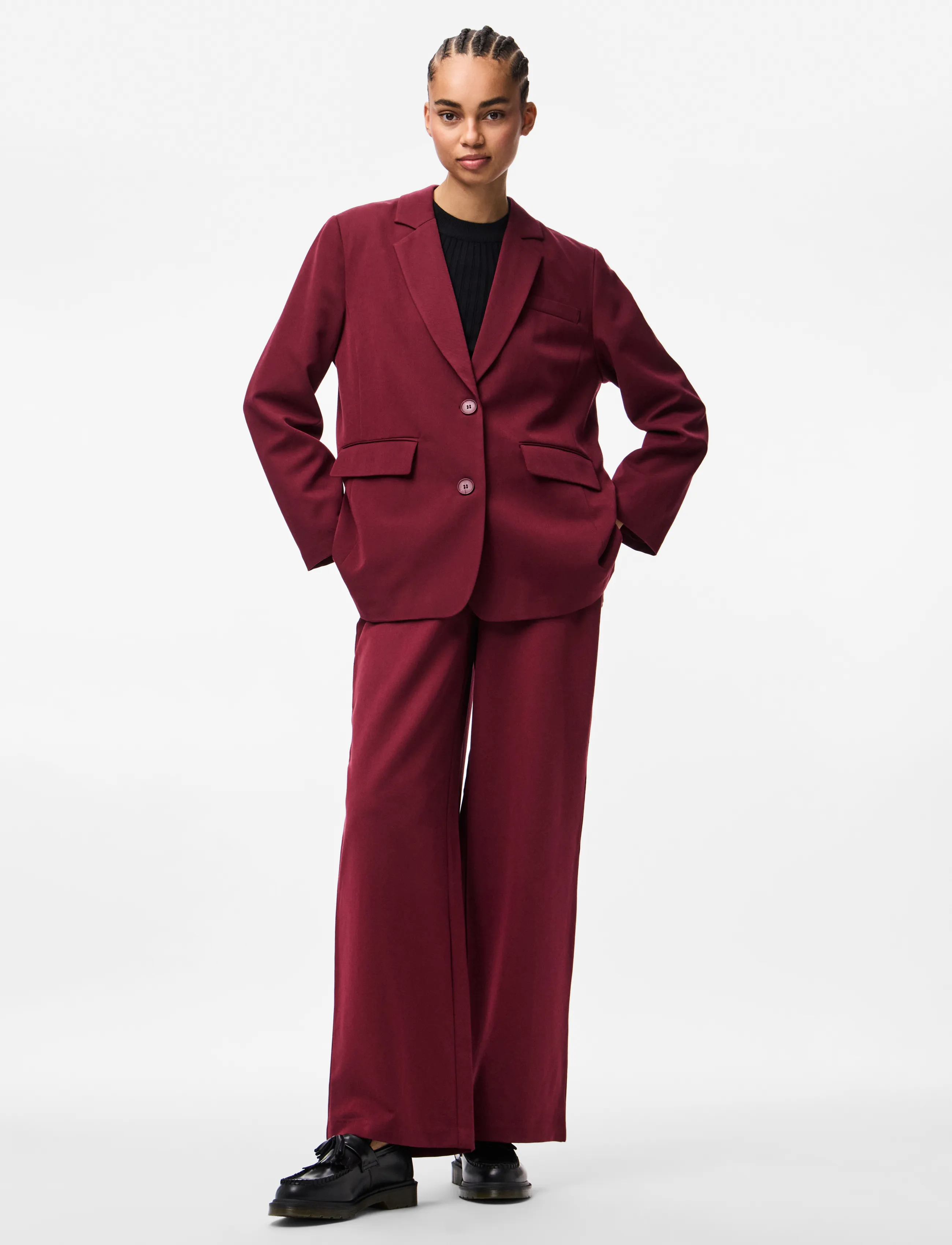 PIECES Pckamil Hw Wide Pant Noos Bc kostymbyxor dam – bild 6