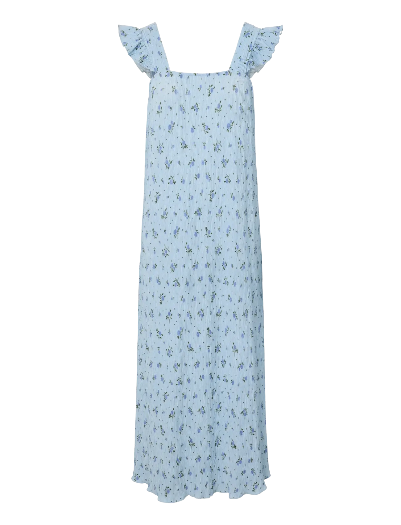 PIECES Pcflora Strap Flounce Kleid Jrs Msa Bc Blau - L - Damen