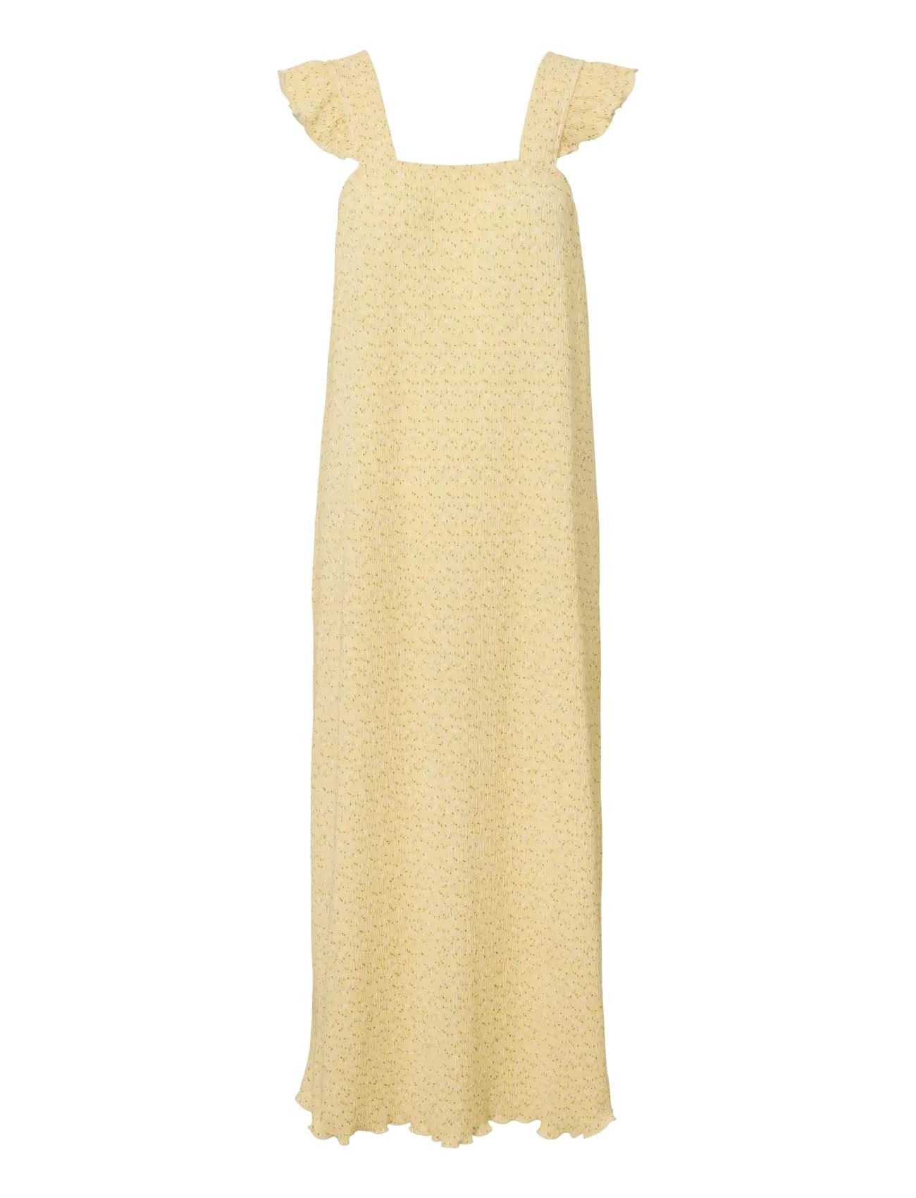 PIECES Pcflora Strap Flounce Kleid Jrs Msa Bc Gelb - L - Damen