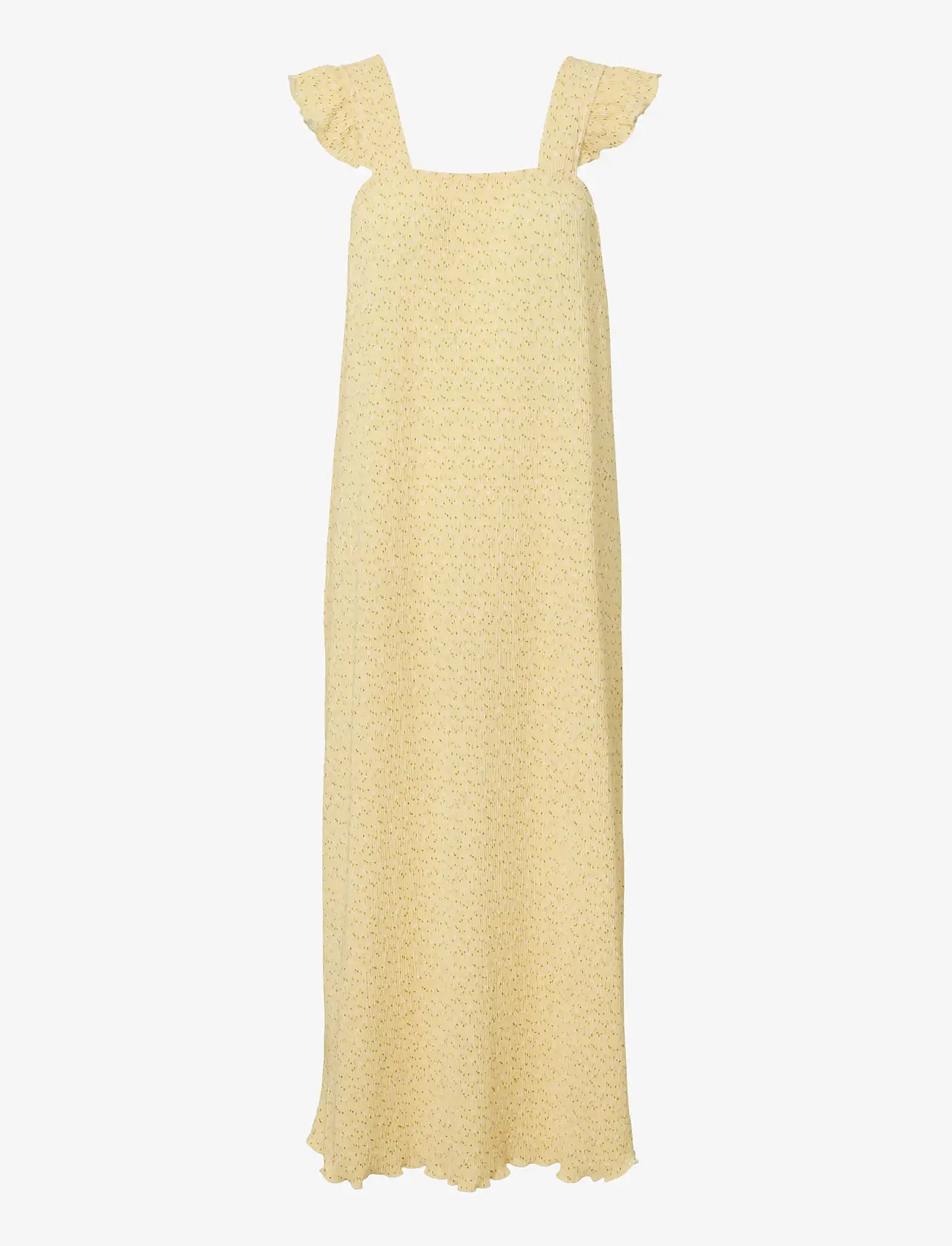 Pieces - PCFLORA STRAP FLOUNCE DRESS JRS MSA BC - sommerkjoler - french vanilla - 0