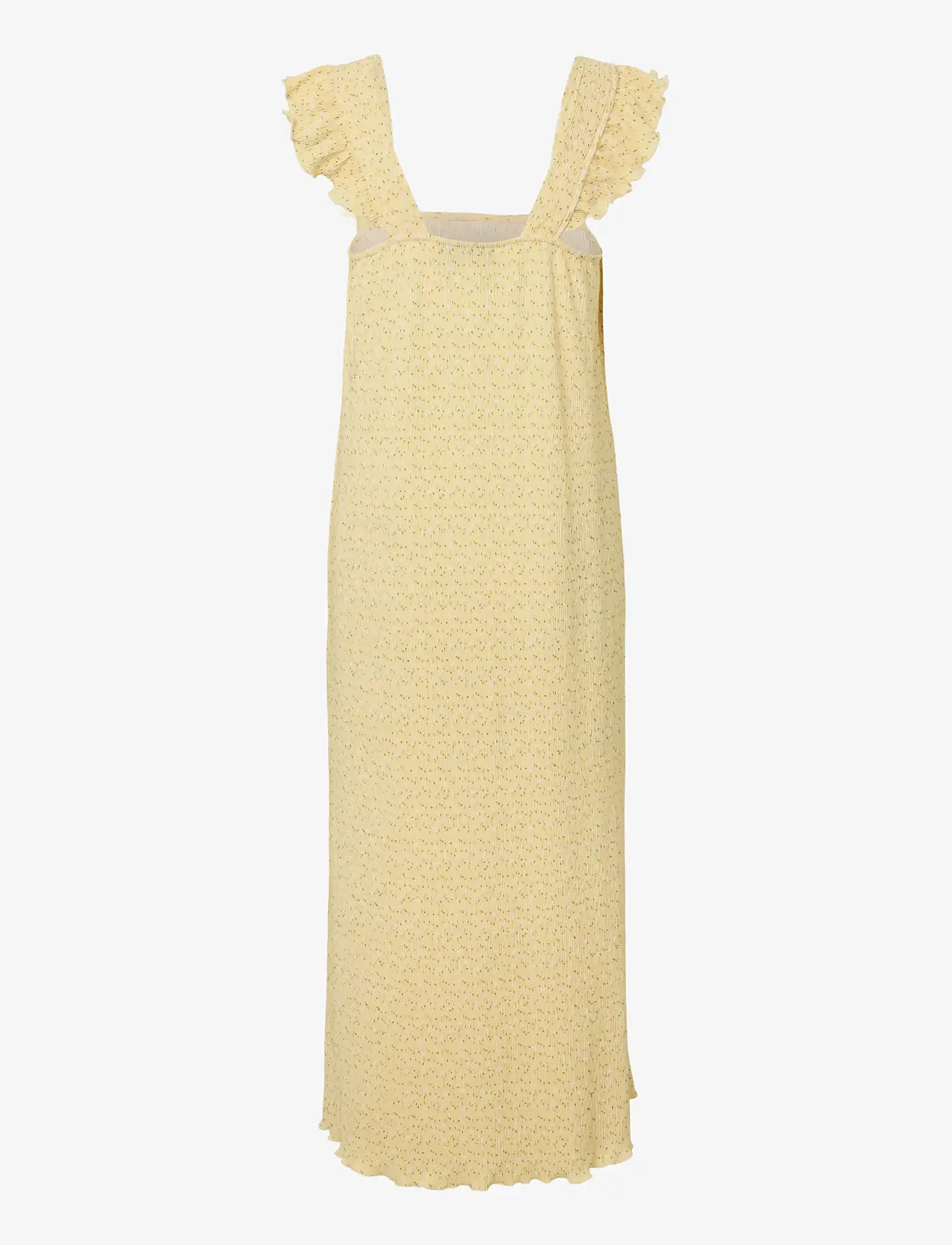 Pieces - PCFLORA STRAP FLOUNCE DRESS JRS MSA BC - sommerkjoler - french vanilla - 1
