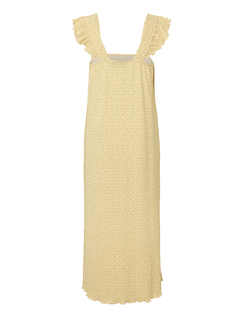 Pieces - PCFLORA STRAP FLOUNCE DRESS JRS MSA BC - sommerkjoler - french vanilla - 1