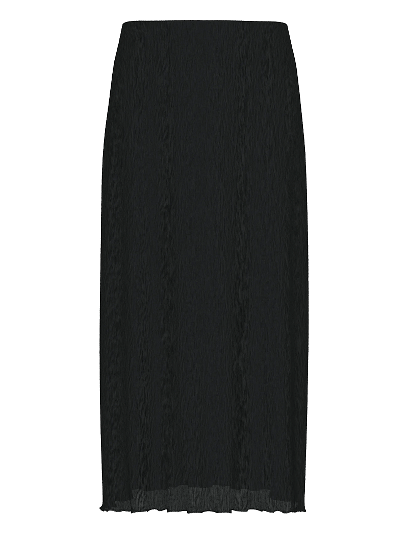 Pieces - PCFLORA HW MIDI SKIRT JRS BC - midiseelikud - black - 0
