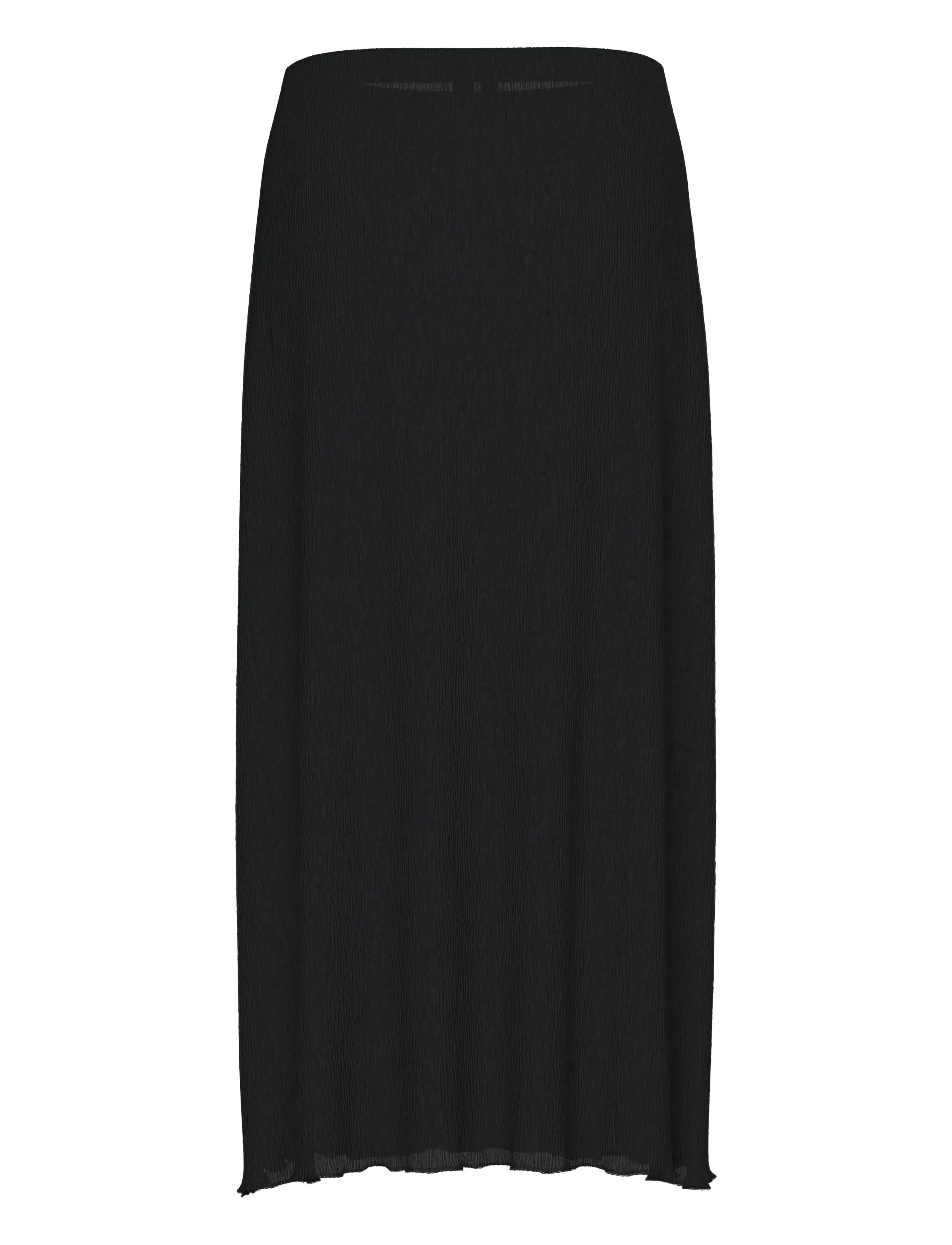 Pieces - PCFLORA HW MIDI SKIRT JRS BC - midi kjolar - black - 1